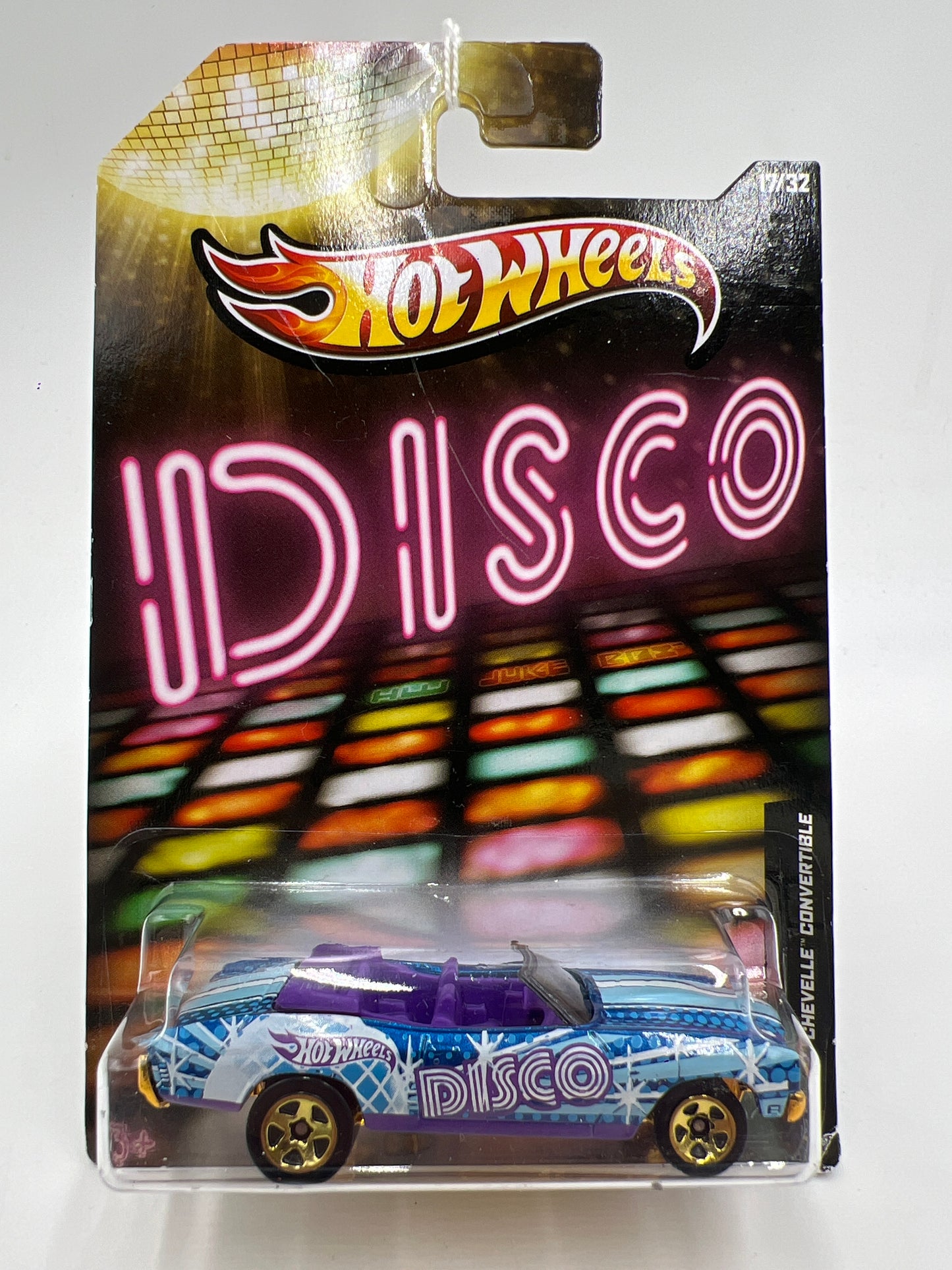 Hot Wheels Jukebox Disco #17 70 Chevy Chevelle Convertible Blue 166G