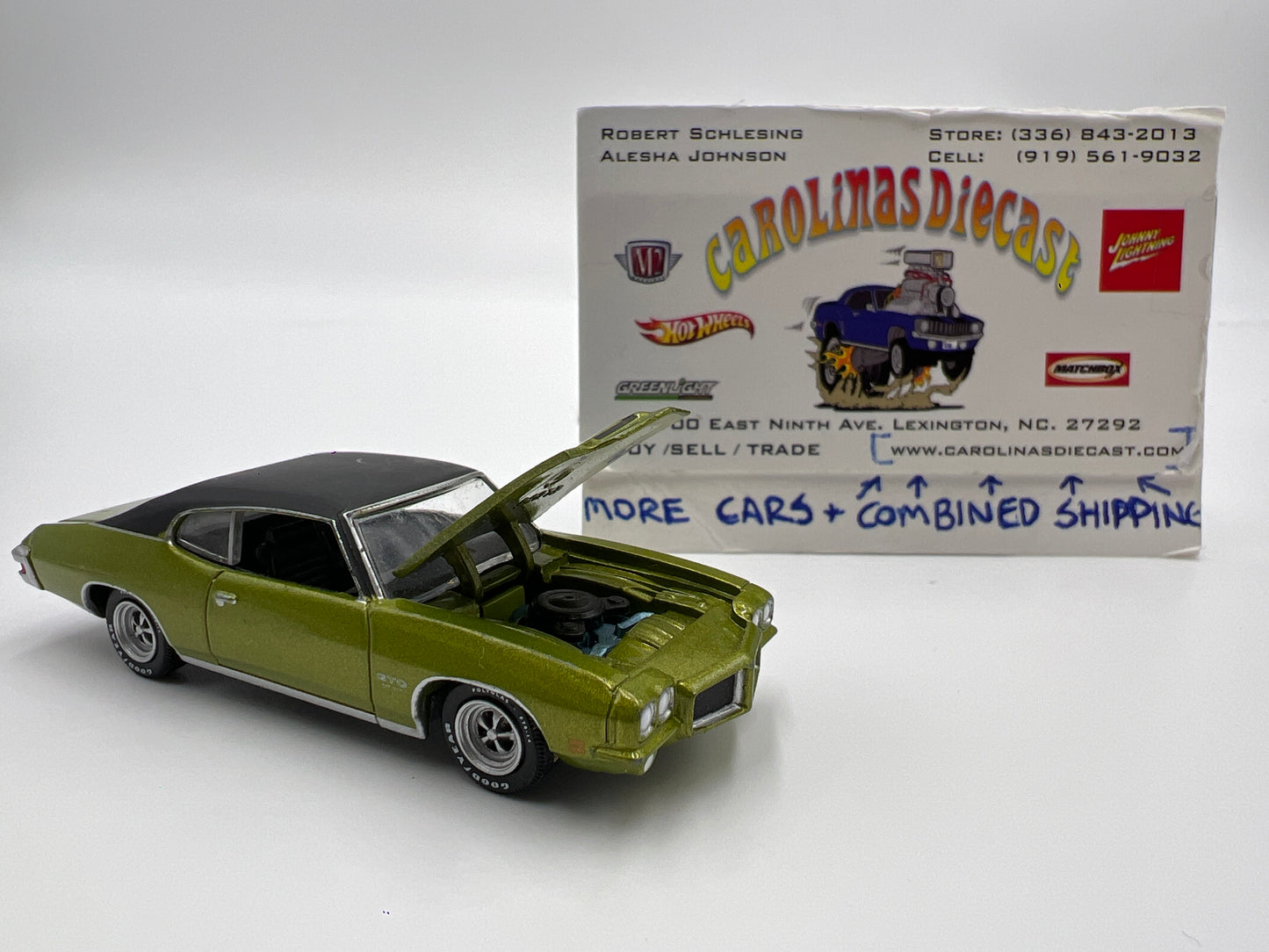 Greenlight Route 66 U.S.A Collector Pack 1971 Pontiac GTO Green Loose