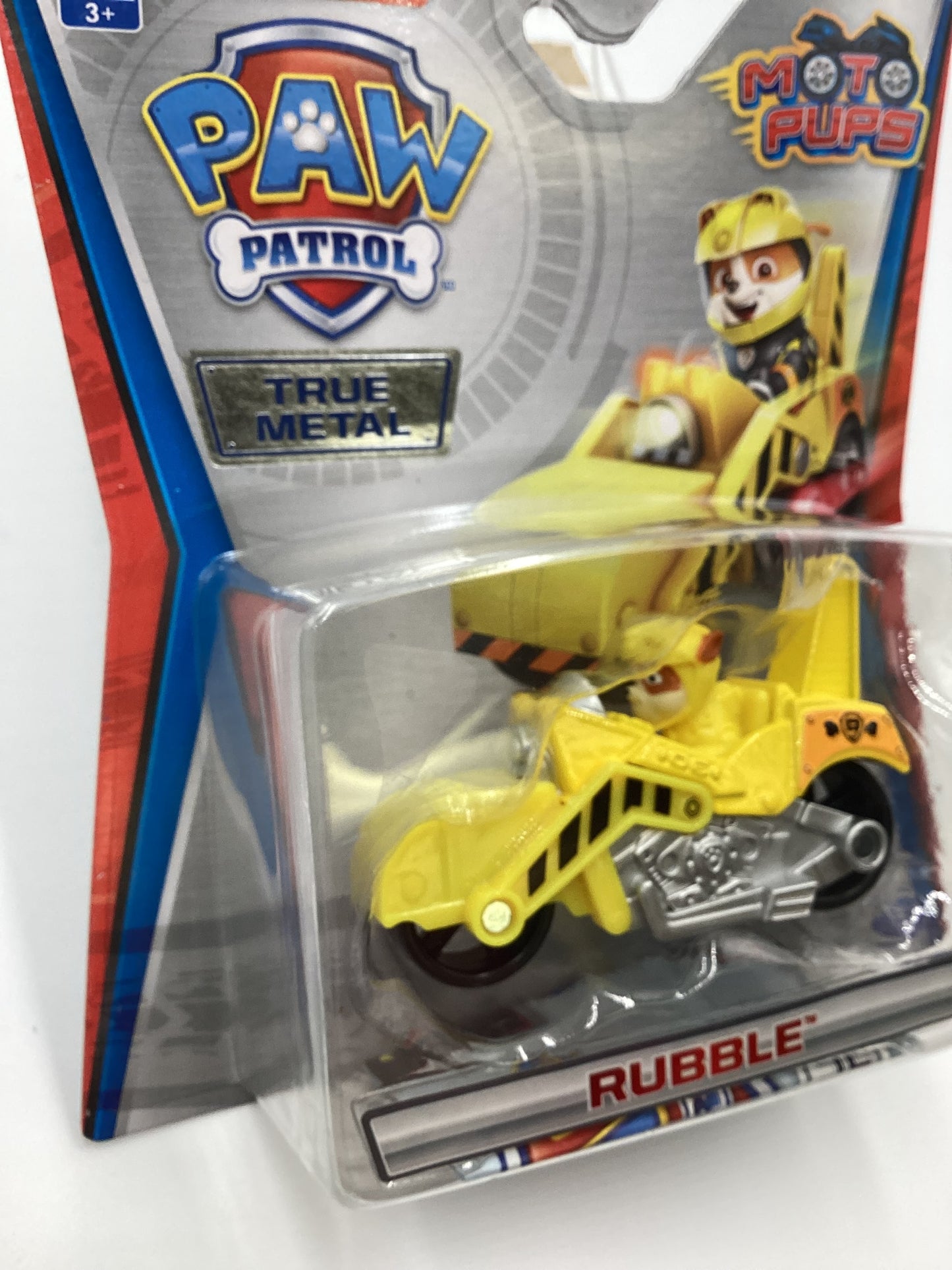 Nickelodeon Paw Patrol Moto Pups Rubble True Metal Rare 114A