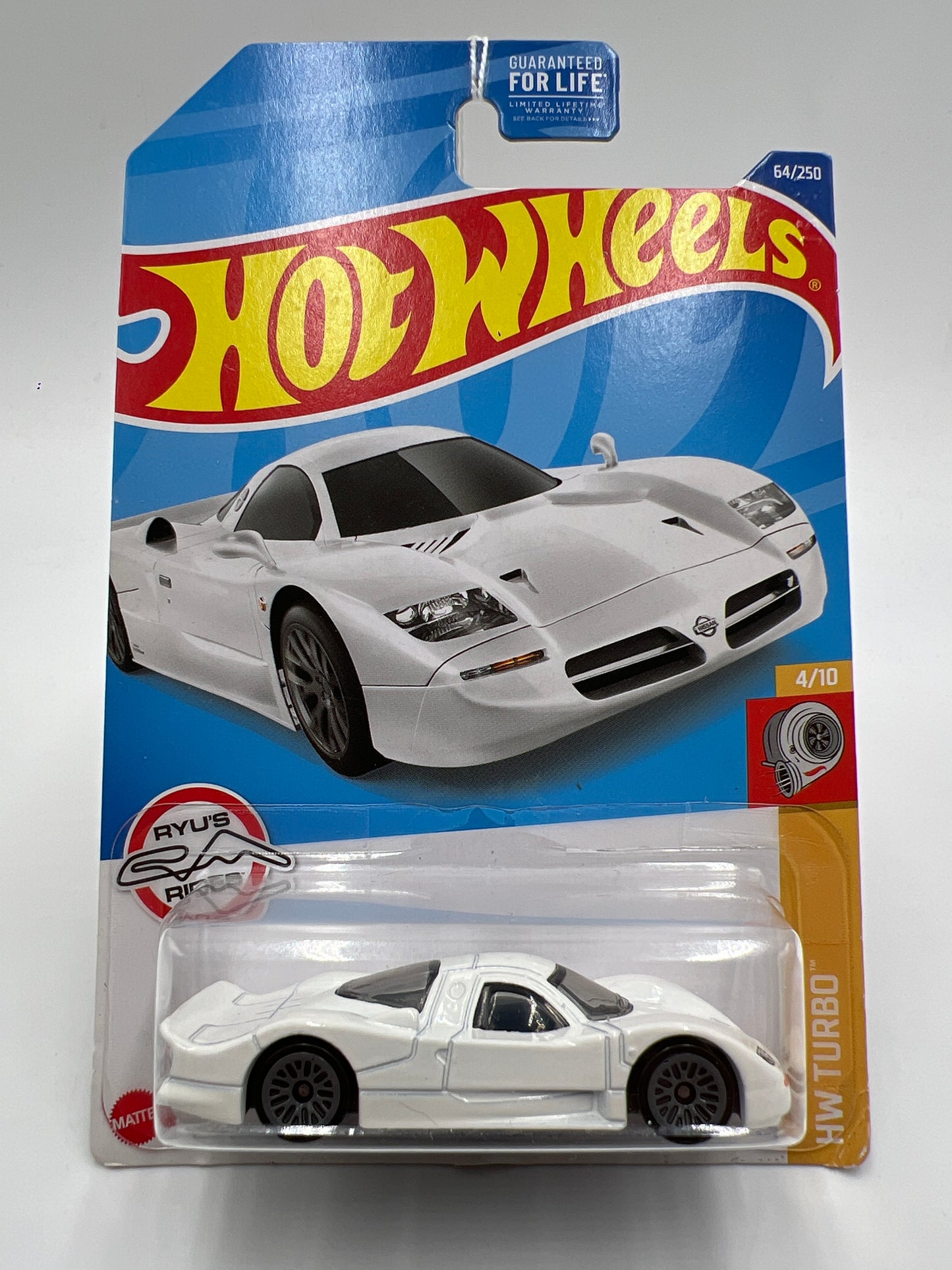 2022 Hot Wheels Turbo #64 Nissan R390 GTI White 82E