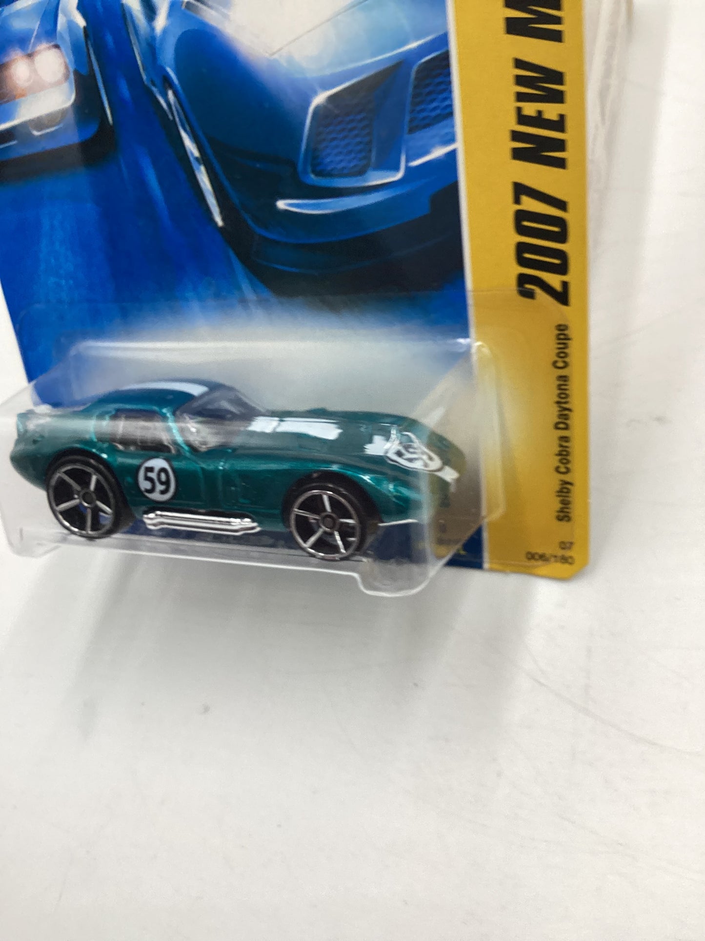 2007 Hot Wheels New Models #6 Shelby Cobra Daytona Coupe Teal 21A