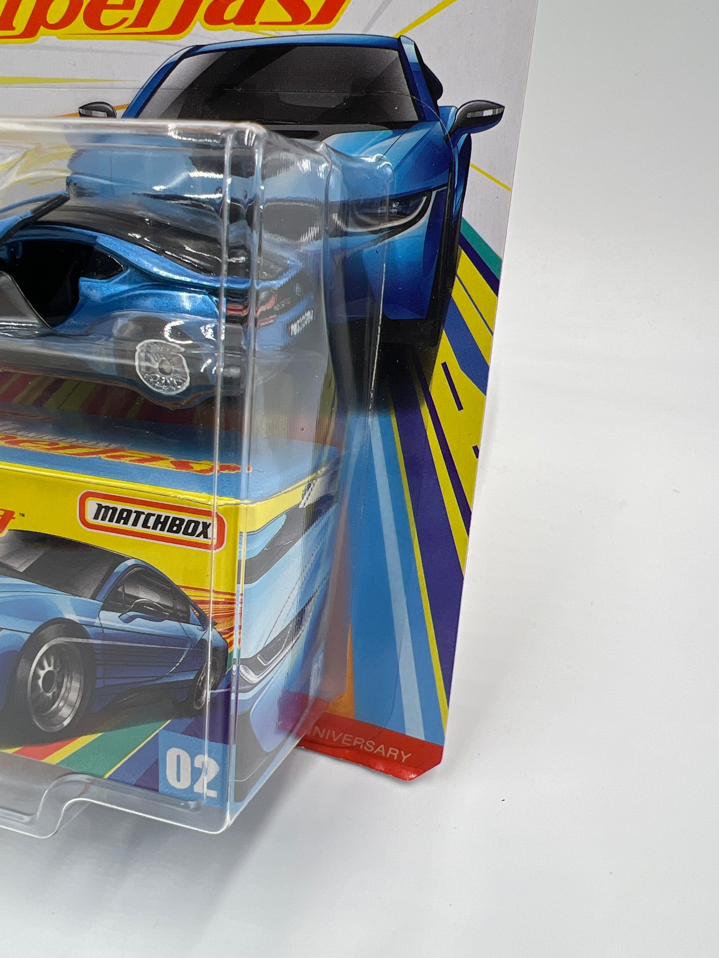 Matchbox 50th Anniversary Superfast #2 16 BMW i8 Blue 173G