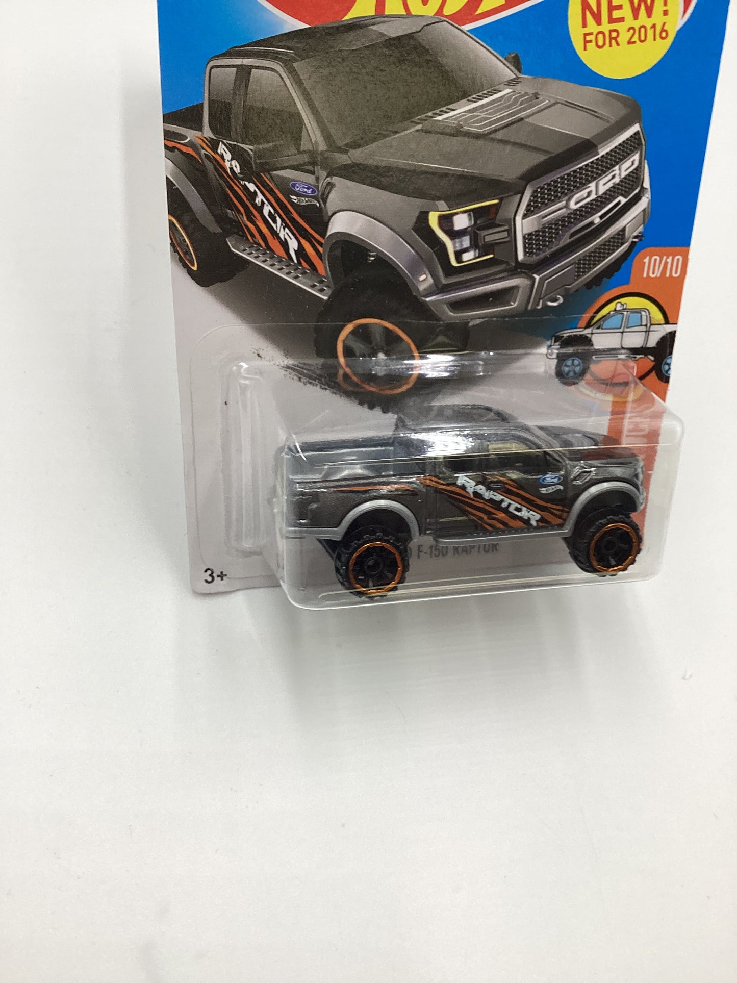 2016 Hot Wheels #150 17 Ford F-150 Raptor Gray 31A