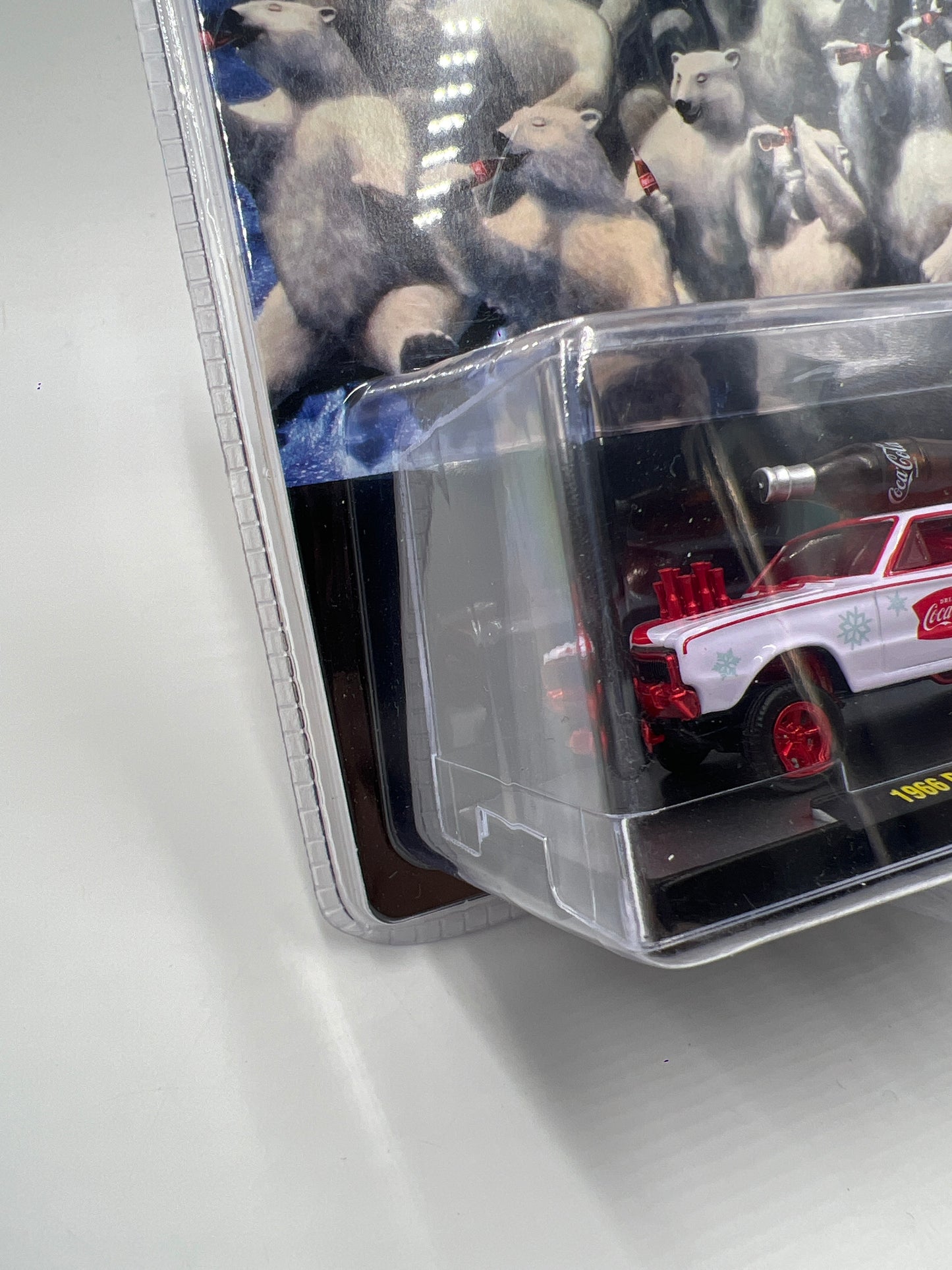 M2 Machines Coca Cola CHASE 1966 Dodge Charger Gasser White SK05