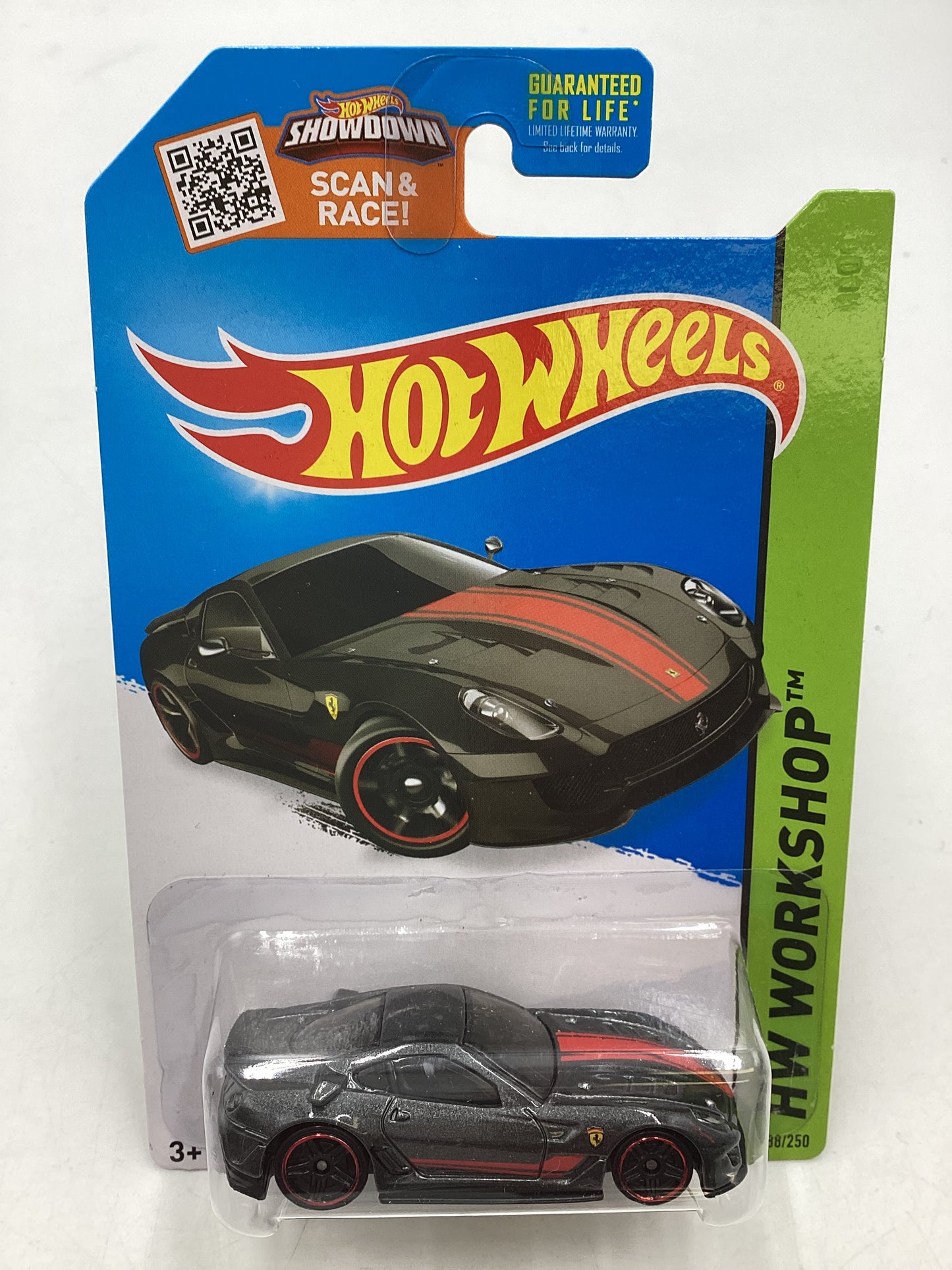 2015 Hot Wheels  #188 Ferrari 599XX Black with protector