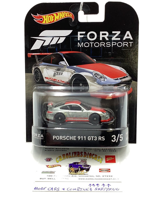 Hot wheels retro entertainment Forza Motorsport Porsche 911 GT3 RS 3/5