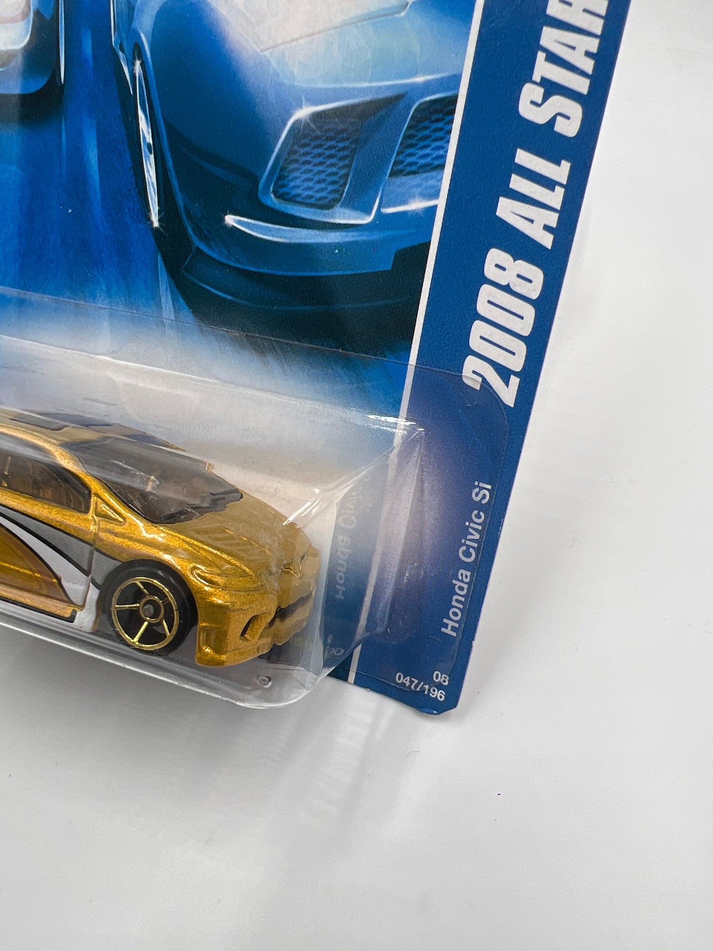 2008 Hot Wheels All Stars #47 Honda Civic Si Gold 79A
