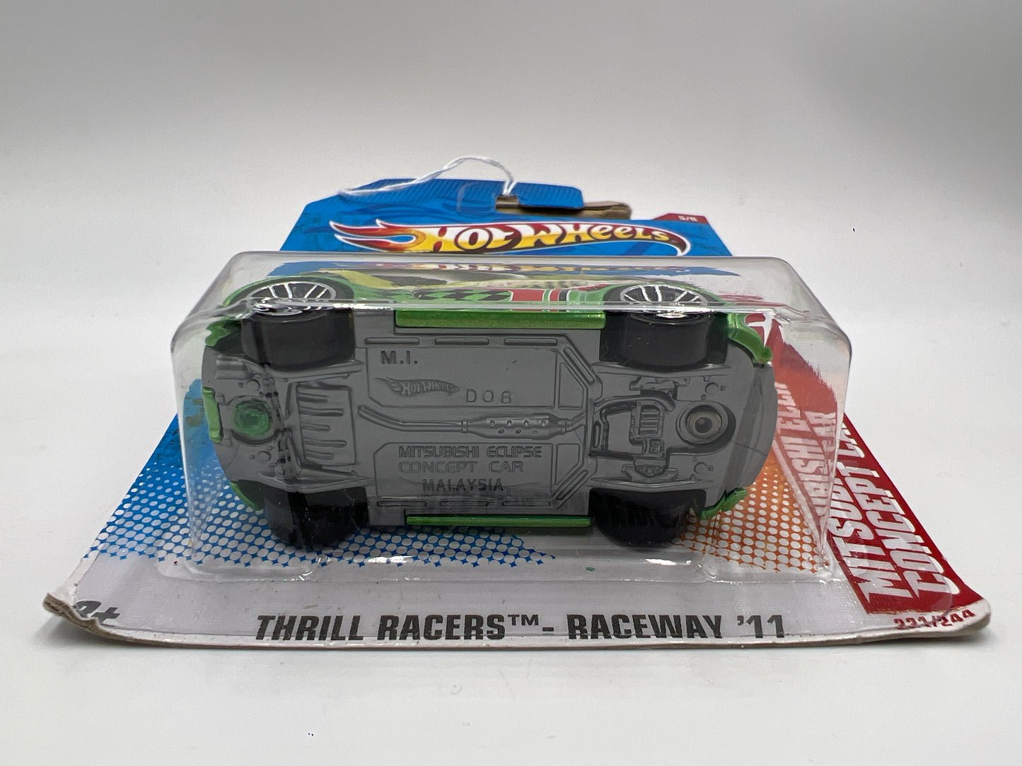 2011 Hot Wheels Thrill Racers Raceway #221 Mitsubishi Eclipse Concept Car Green