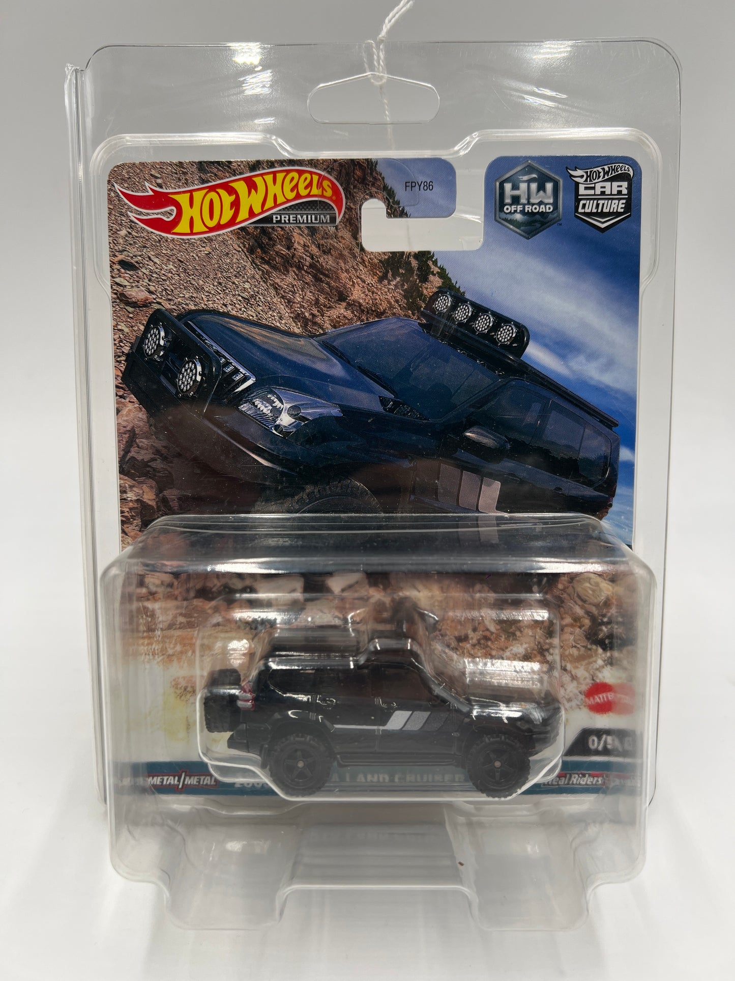 Hot Wheels Premium Car Culture HW Off Road CHASE #0 2005 Toyota Land Cruiser Prado Black W/Protector