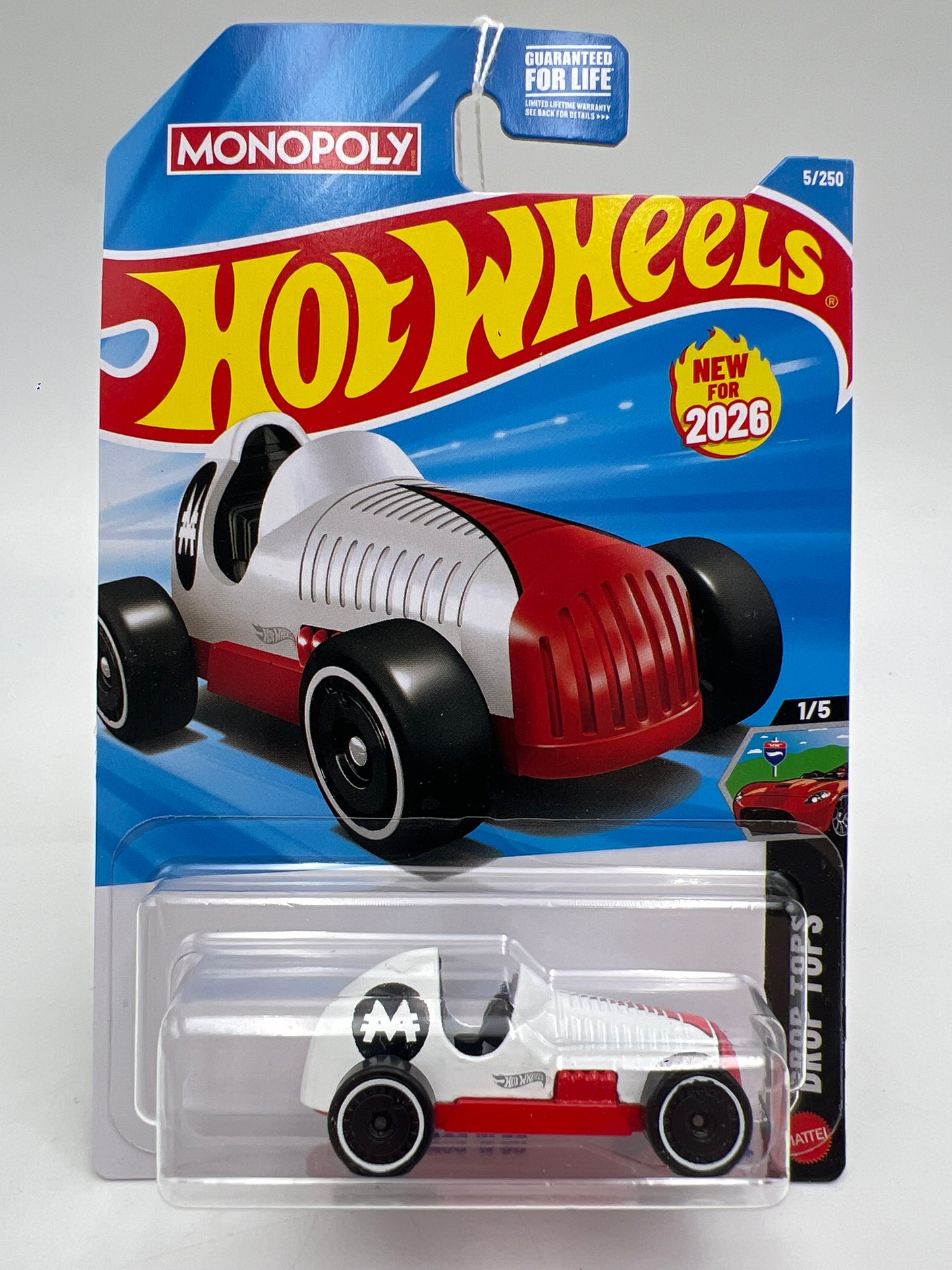 2026 Hot Wheels J Case #5 Monopoly Pass N Go White