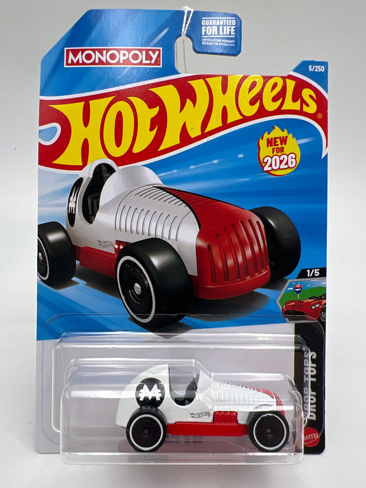 2026 Hot Wheels J Case #5 Monopoly Pass N Go White