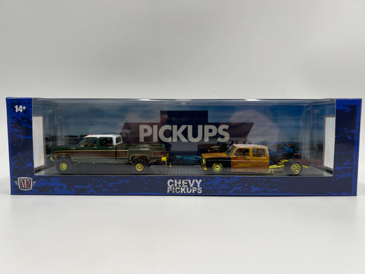 M2 Machines Auto Haulers CHASE 1973 Chevrolet Cheyenne Super 30 & 1975 Chevrolet Silverado 30 4x4 R90