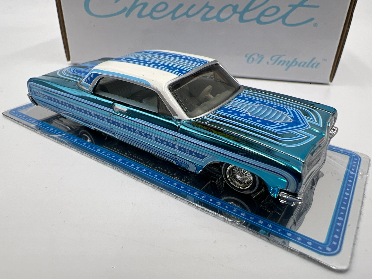 Hot Wheels RLC Collectors Special Edition Lowrider 64 Impala Snowman Blue #6622/30000