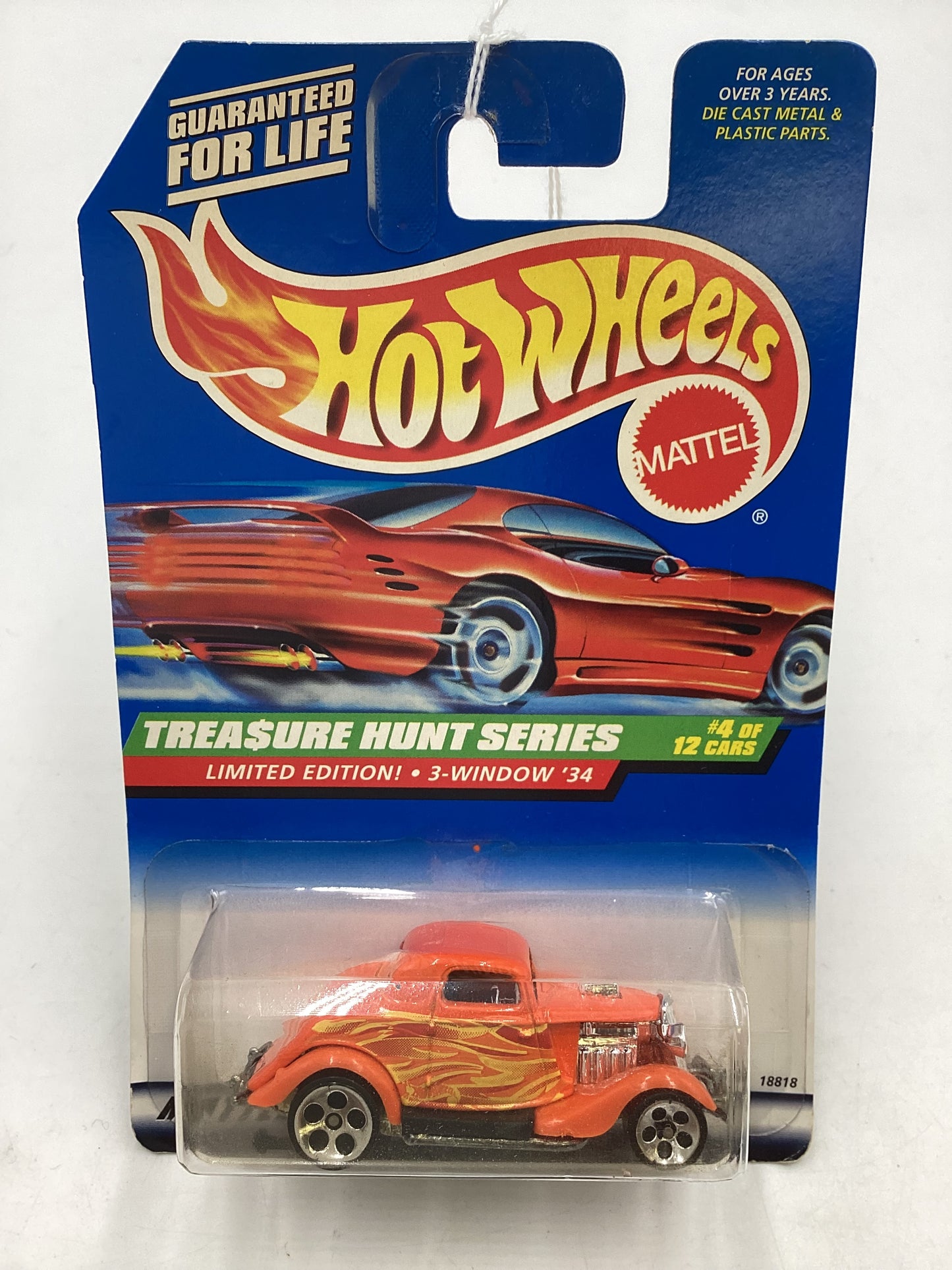 1998 Hot Wheels Treasure Hunt 4/12 3-Window 34 #752 277O