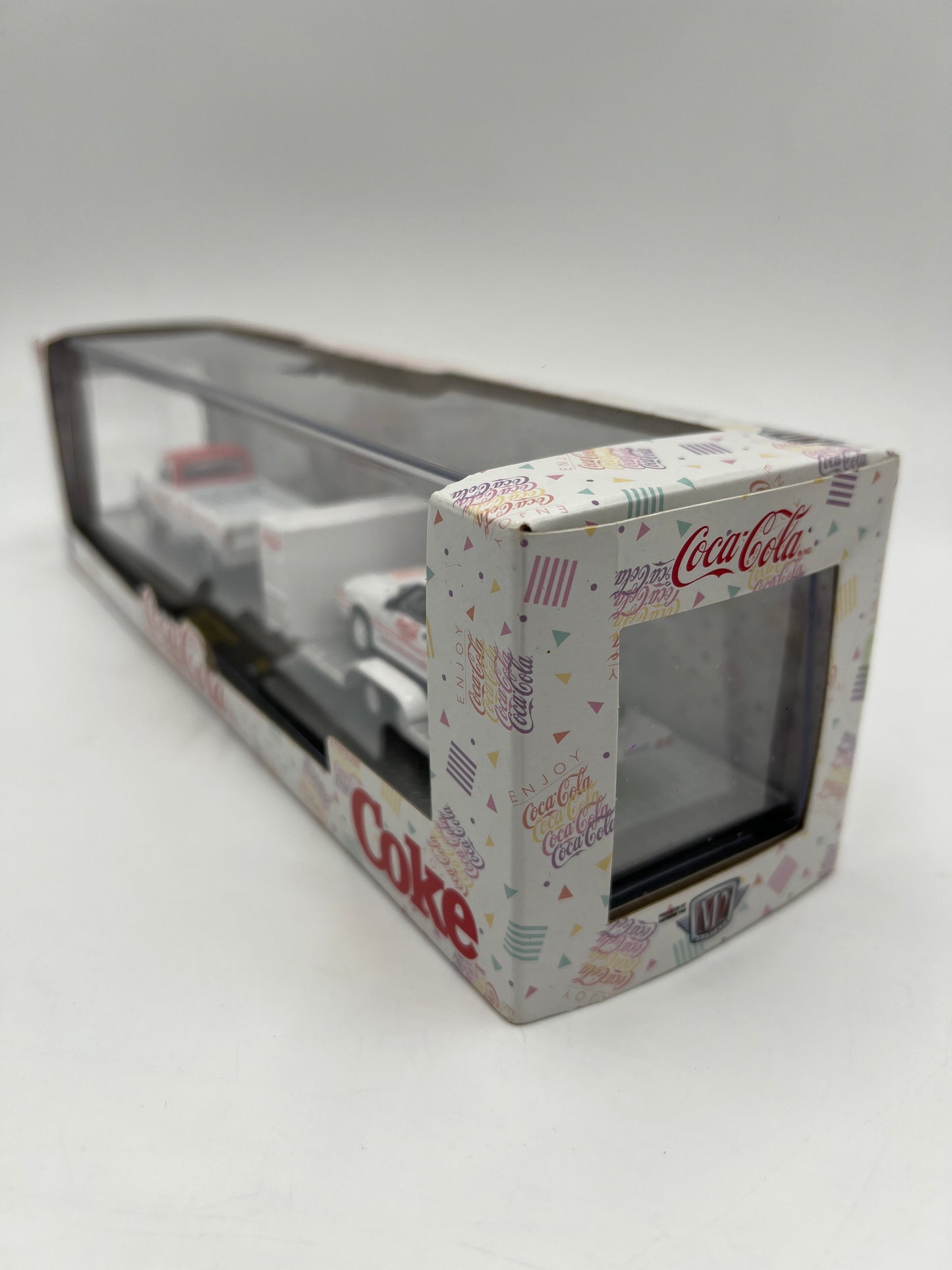 M2 Machines Auto Haulers Coca Cola 1969 Ford F-100 Ranger 4x4 & 1990 Ford Mustang GT TW08