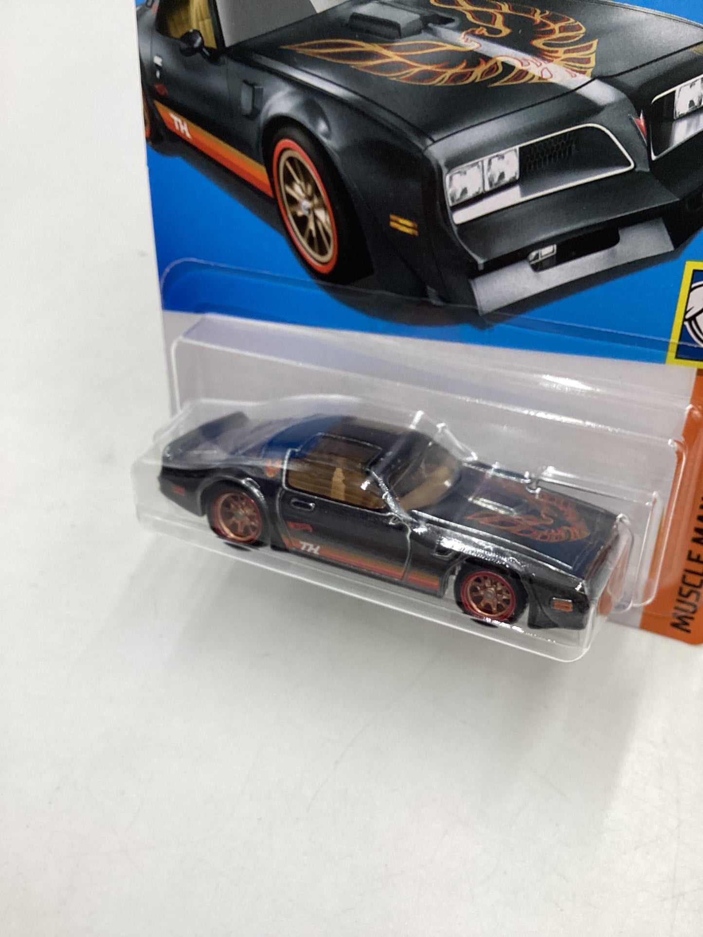 2024 Hot Wheels Super Treasure Hunt #206 77 Pontiac Firebird T/A Black with protector