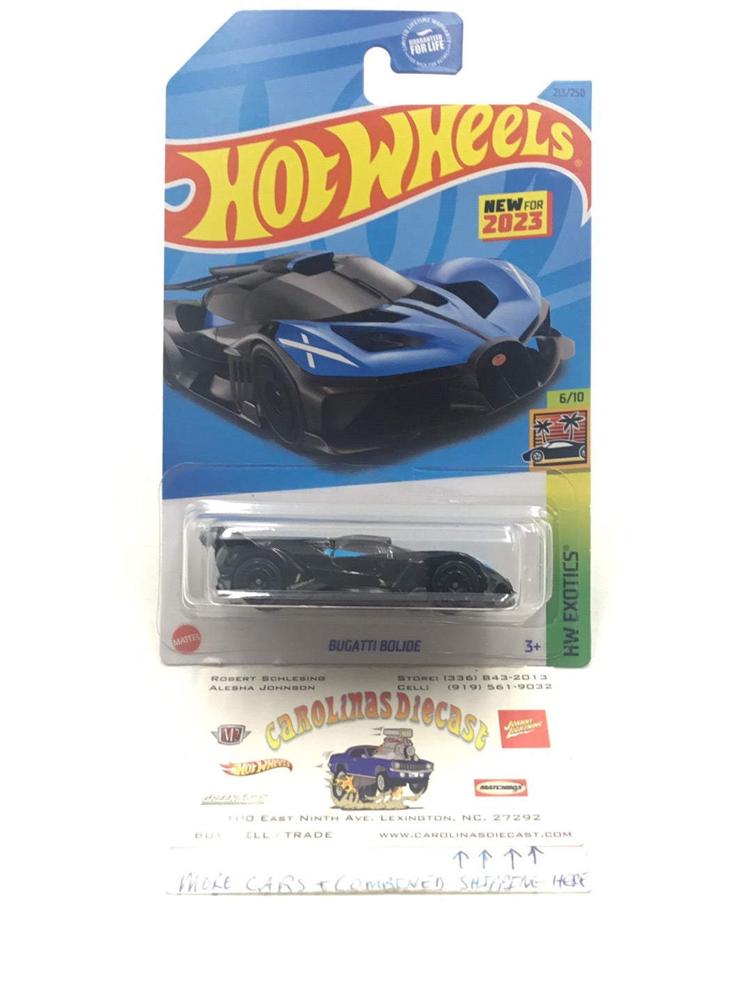 2023 hot wheels P case #213 Bugatti Bolide CC5