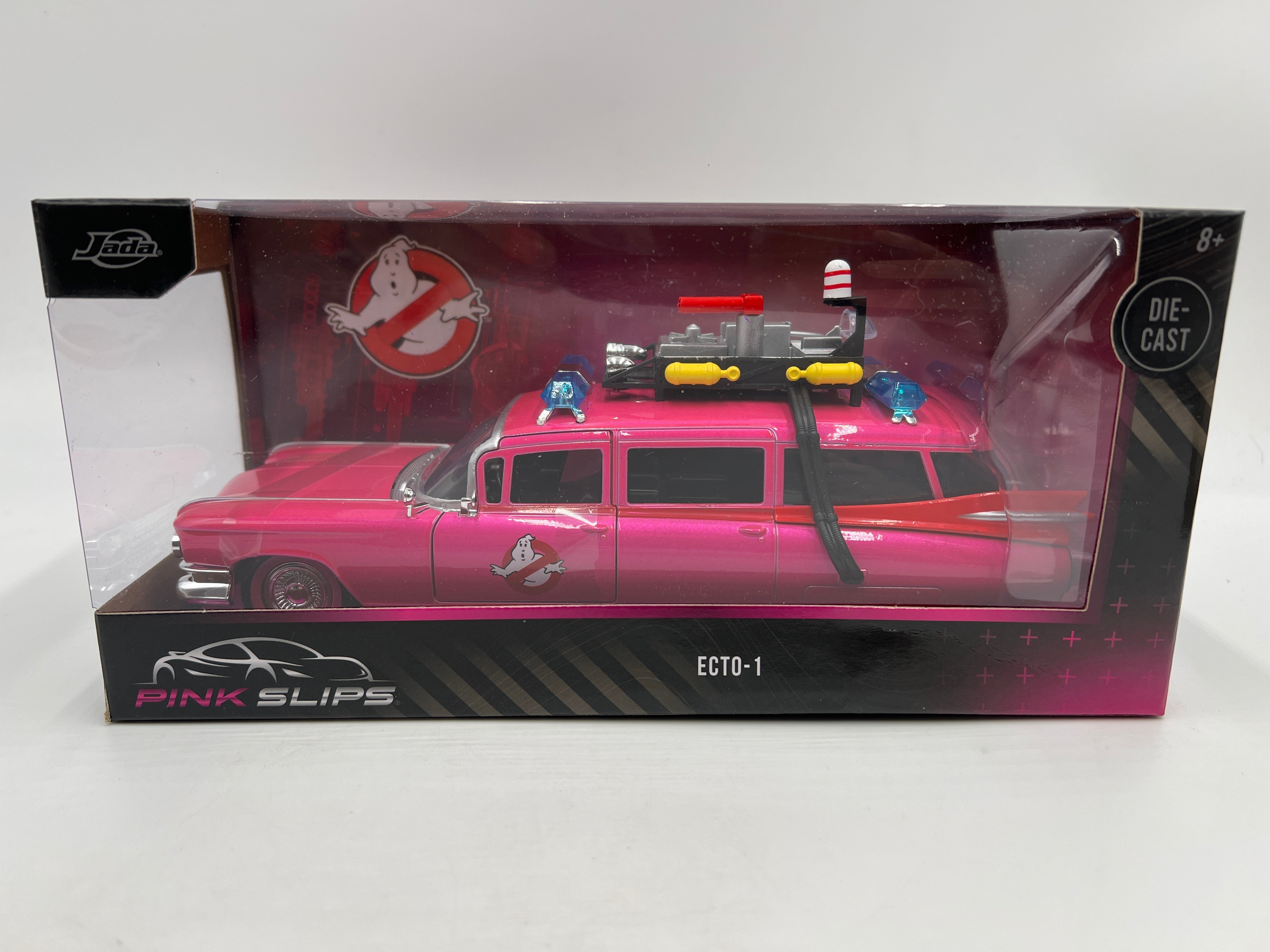 Jada Pink Slips 1/24 Chase Ghostbusters Ecto-1 Pink – carolinasdiecast