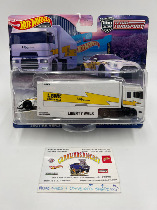 Hot Wheels Team Transport #56 LB-Silhouette GT Nissan 35GT-RR Ver.2 & Flipside Hauler Card Not Perfect