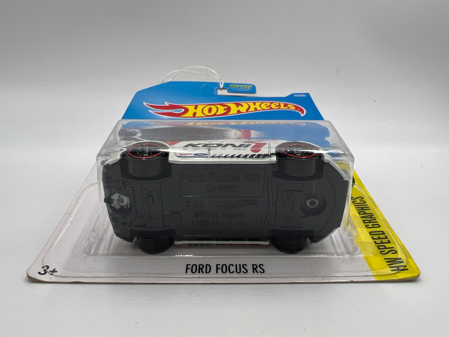 2017 Hot Wheels Speed Graphics #79 Ford Focus RS White Koni