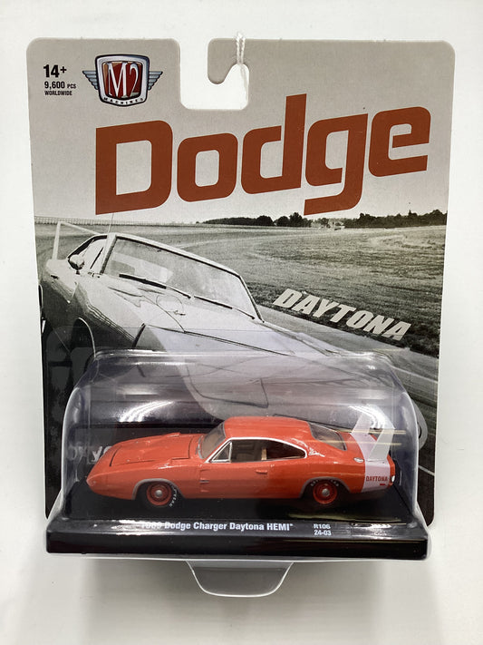 M2 Machines Auto Driver Dodge 1969 Dodge Charger Daytona Hemi Orange R106 191B