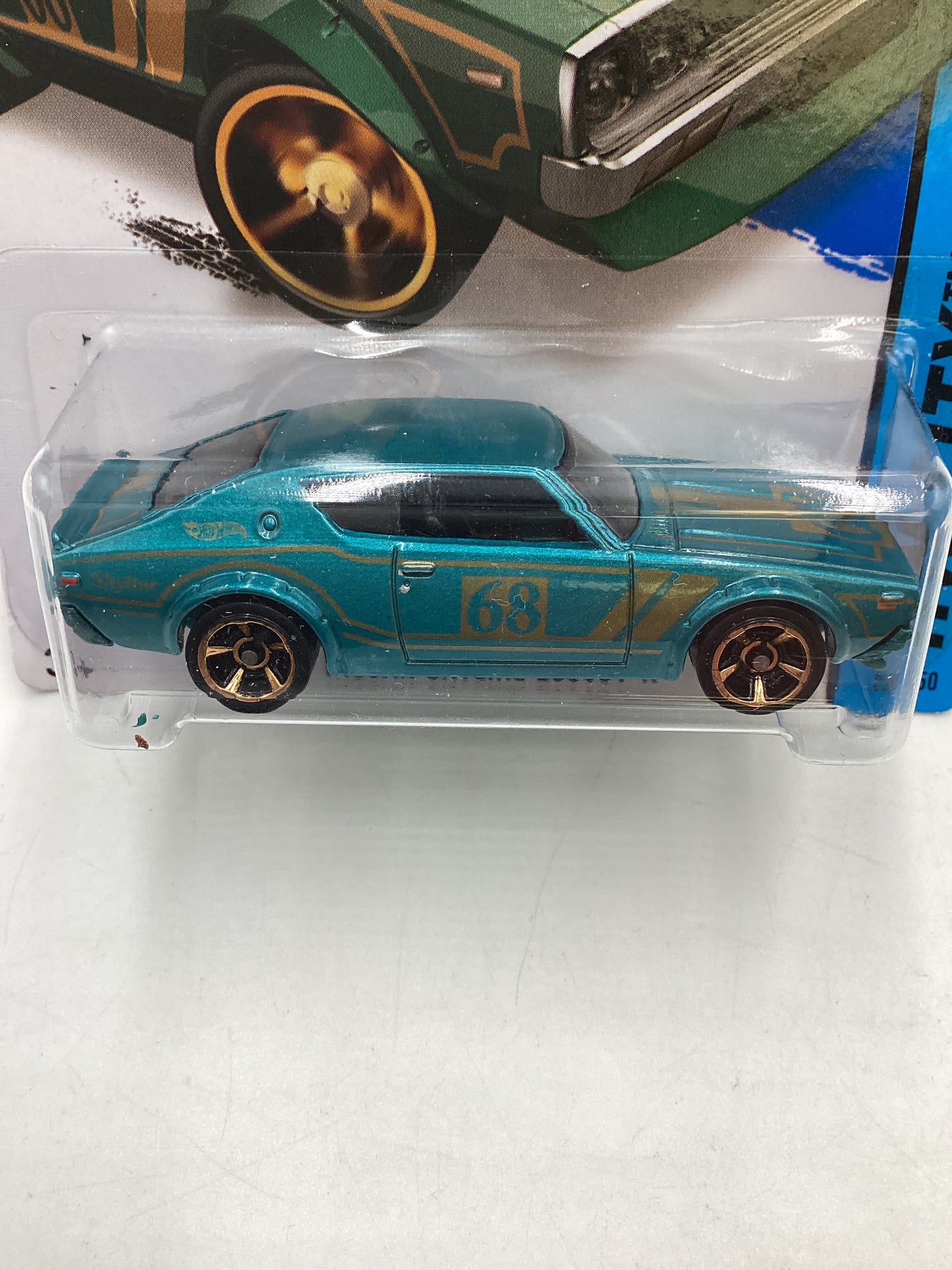 2014 Hot Wheels #023 Teal Nissan Skyline 2000GT-R 80B