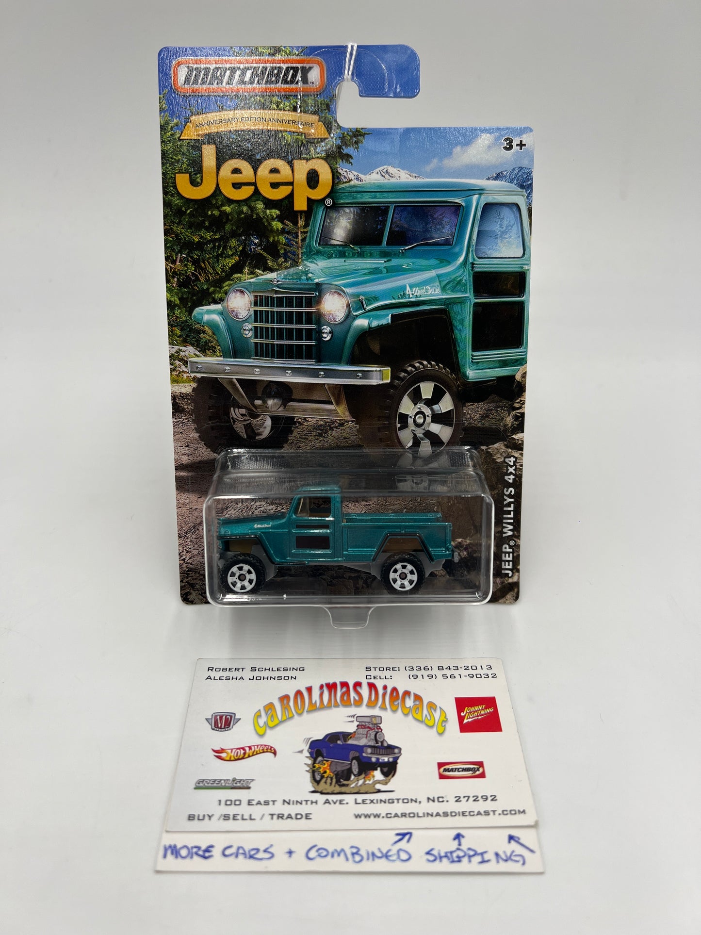 Matchbox Jeep Anniversary Edition Series Jeep Willys 4x4 Blue 157D