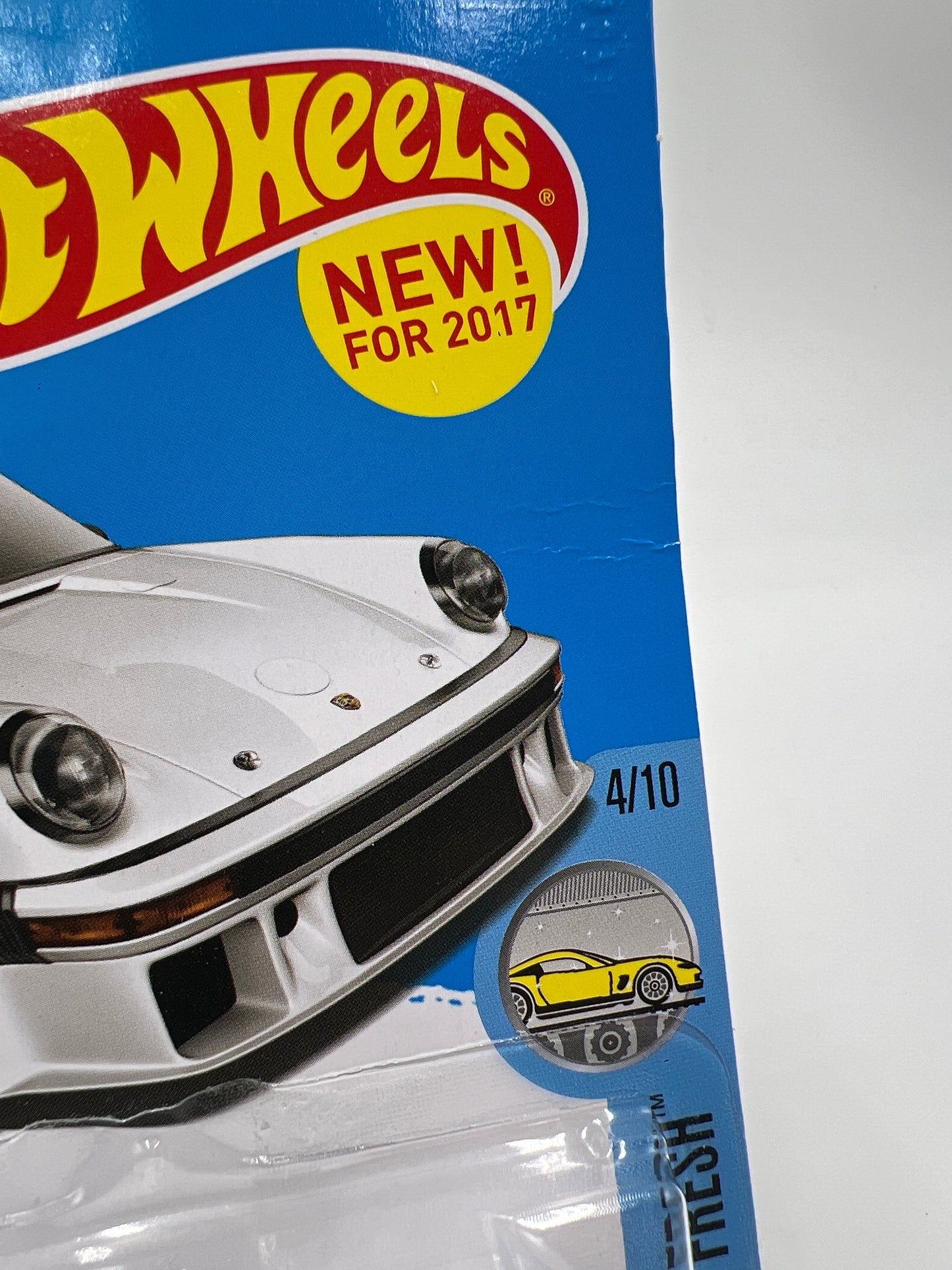 2017 Hot Wheels Factory Fresh #153 Porsche 934.5 White Card Not Perfect 100C