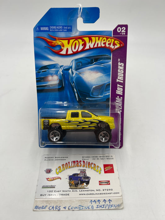 2008 Hot Wheels Team: Hot Trucks #138 Dodge Ram 1500 Yellow 39C