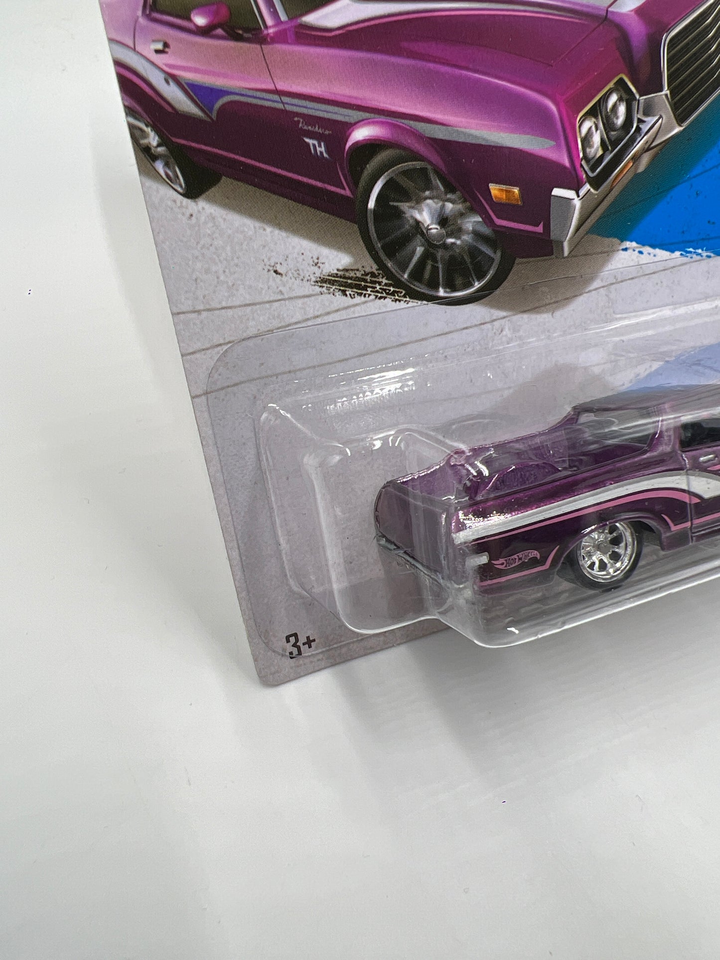 2013 Hot Wheels Super Treasure Hunt #163 72 Ford Ranchero Purple W/Protector