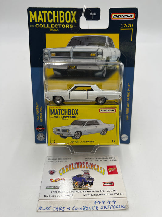 2021 Matchbox Collectors #17 1964 Pontiac Grand Prix White 171B