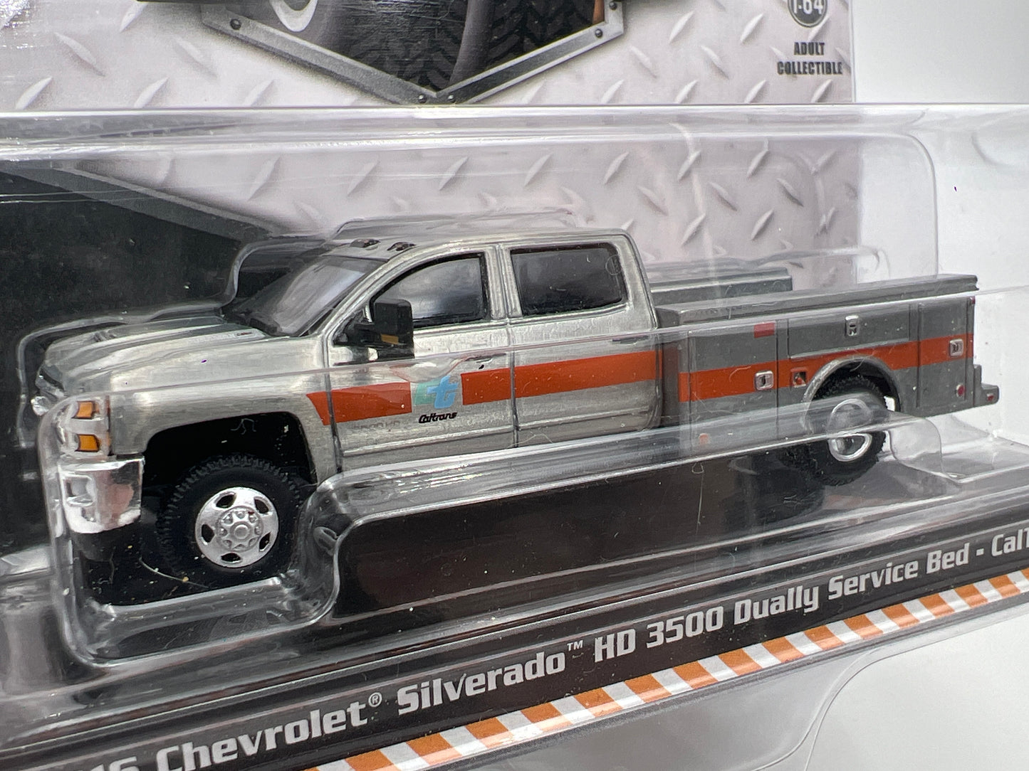 Greenlight Dually Drivers Series 15 RAW CHASE 2016 Chevrolet Silverado HD 3500 CalTrans