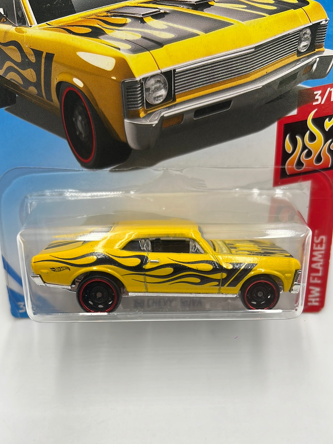 2018 Hot Wheels 68 Chevy Nova Kmart Exclusive Yellow 158B