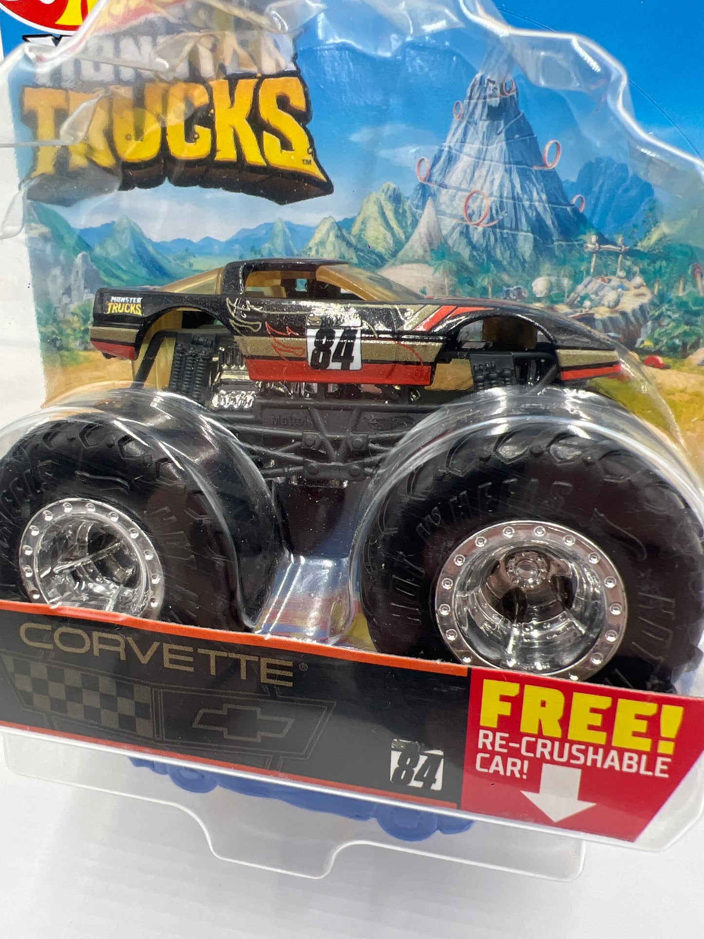 2021 Hot Wheels Monster Trucks Fan Favorites #3 Corvette 135H