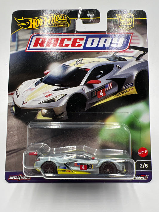 2024 HW Gold Label Premium Race Day #2 Corvette C8.R Silver 245H