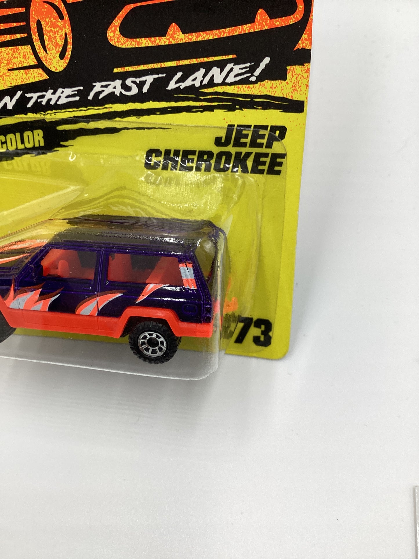 Matchbox Get In The Fast Lane #73 Jeep Cherokee Purple 209E