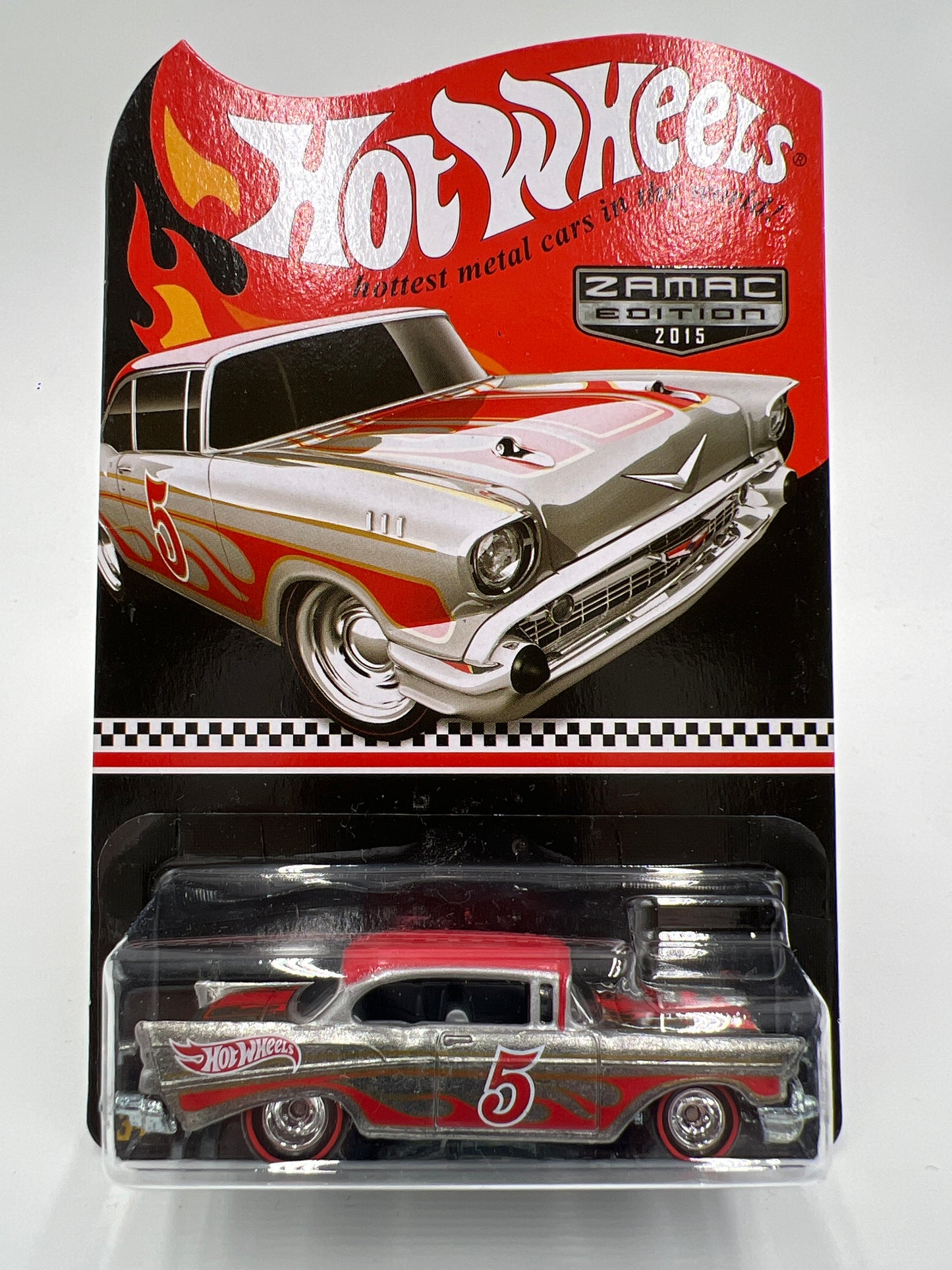 2015 Hot Wheels Zamac Edition Mail In #5 57 Chevy Bel Air W/Protector