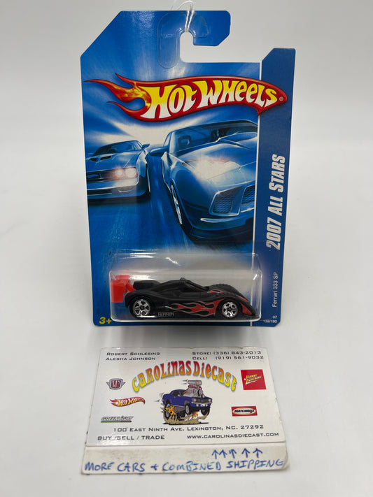 2007 Hot Wheels All Stars #139 Ferrari 333 SP Matte Black