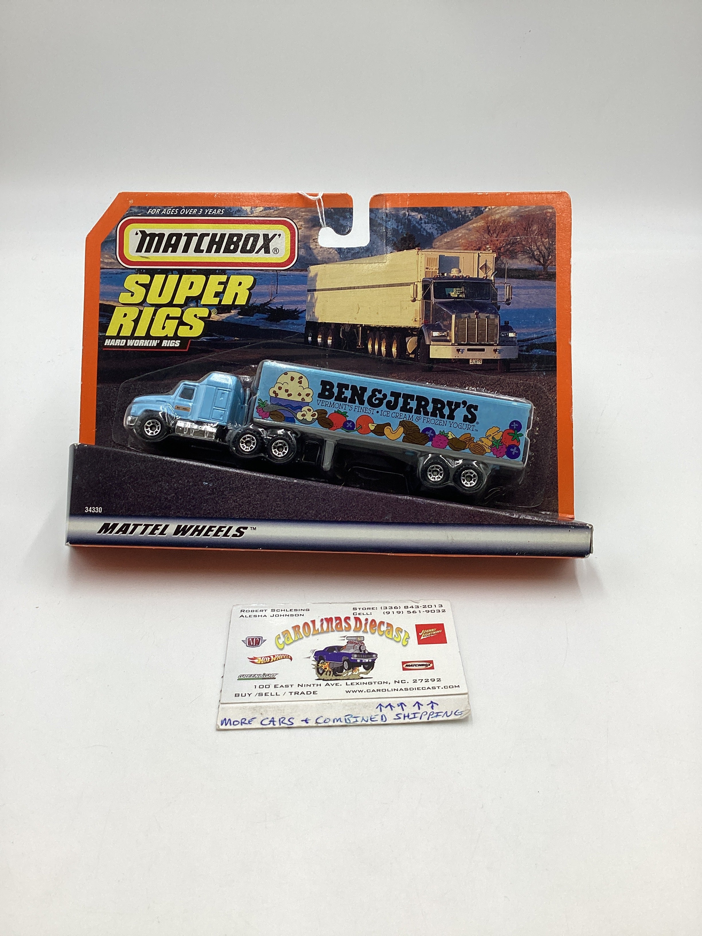 Matchbox Super Rigs Blue Mack Truck Ben & Jerry's 206C