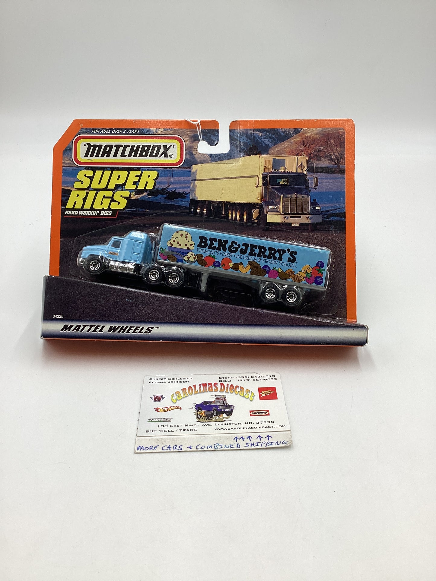 Matchbox Super Rigs Blue Mack Truck Ben & Jerry’s 206C