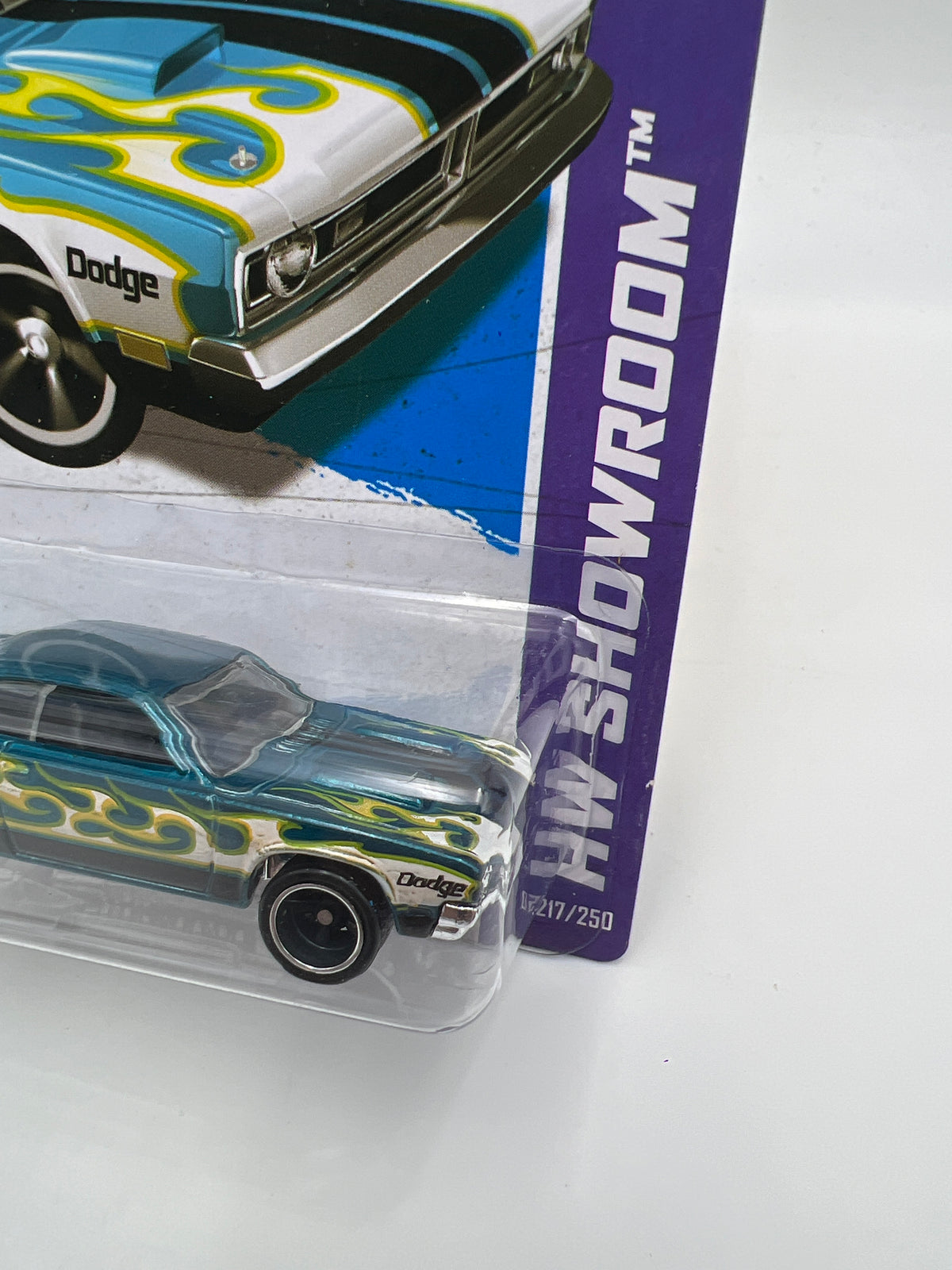 2013 Hot Wheels Super Treasure Hunt #217 71 Dodge Demon Blue W/ Protector
