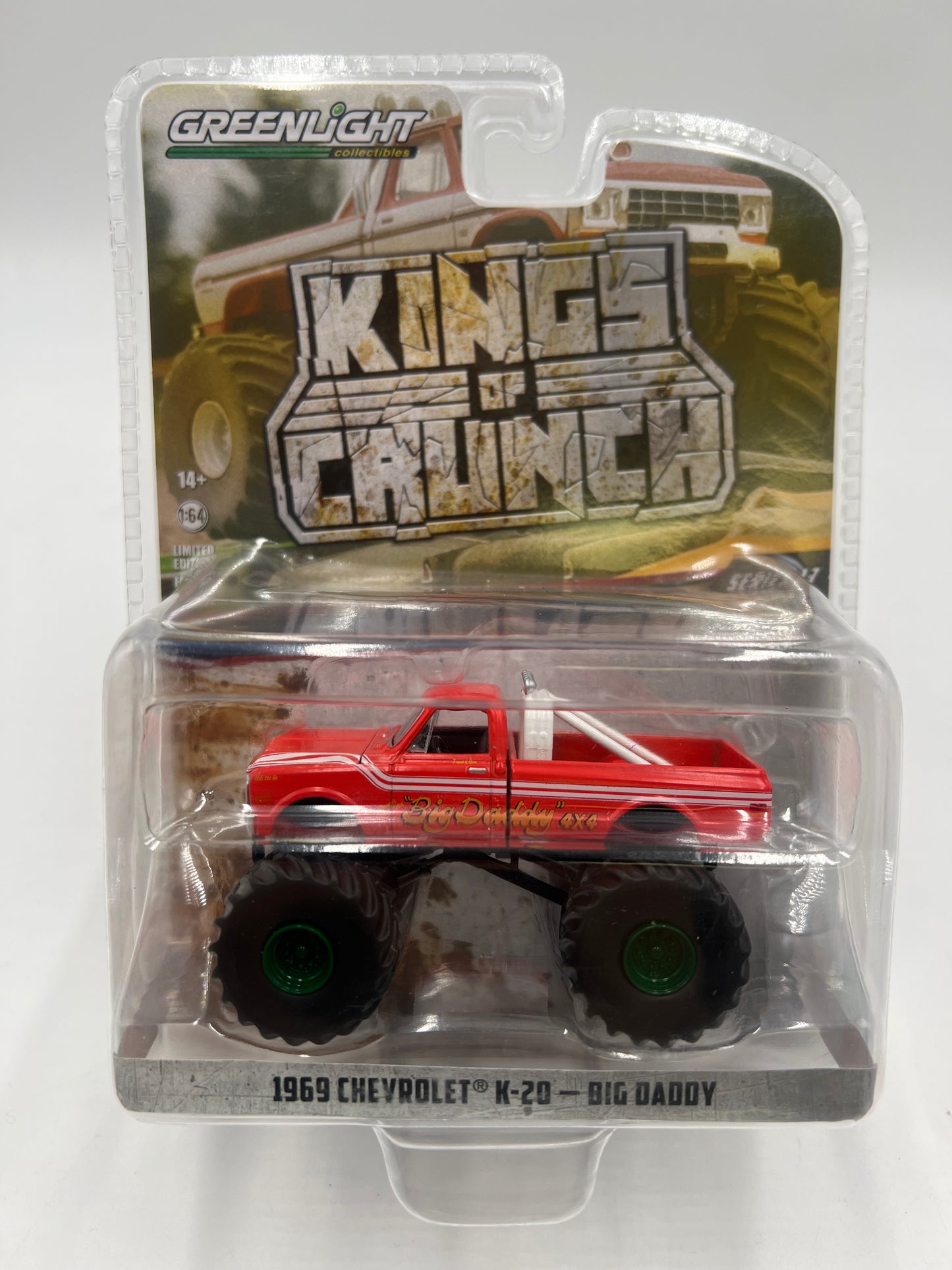 Greenlight Kings of Crunch Series 13 1969 Chevrolet K-20 Big Daddy Greenie CHASE