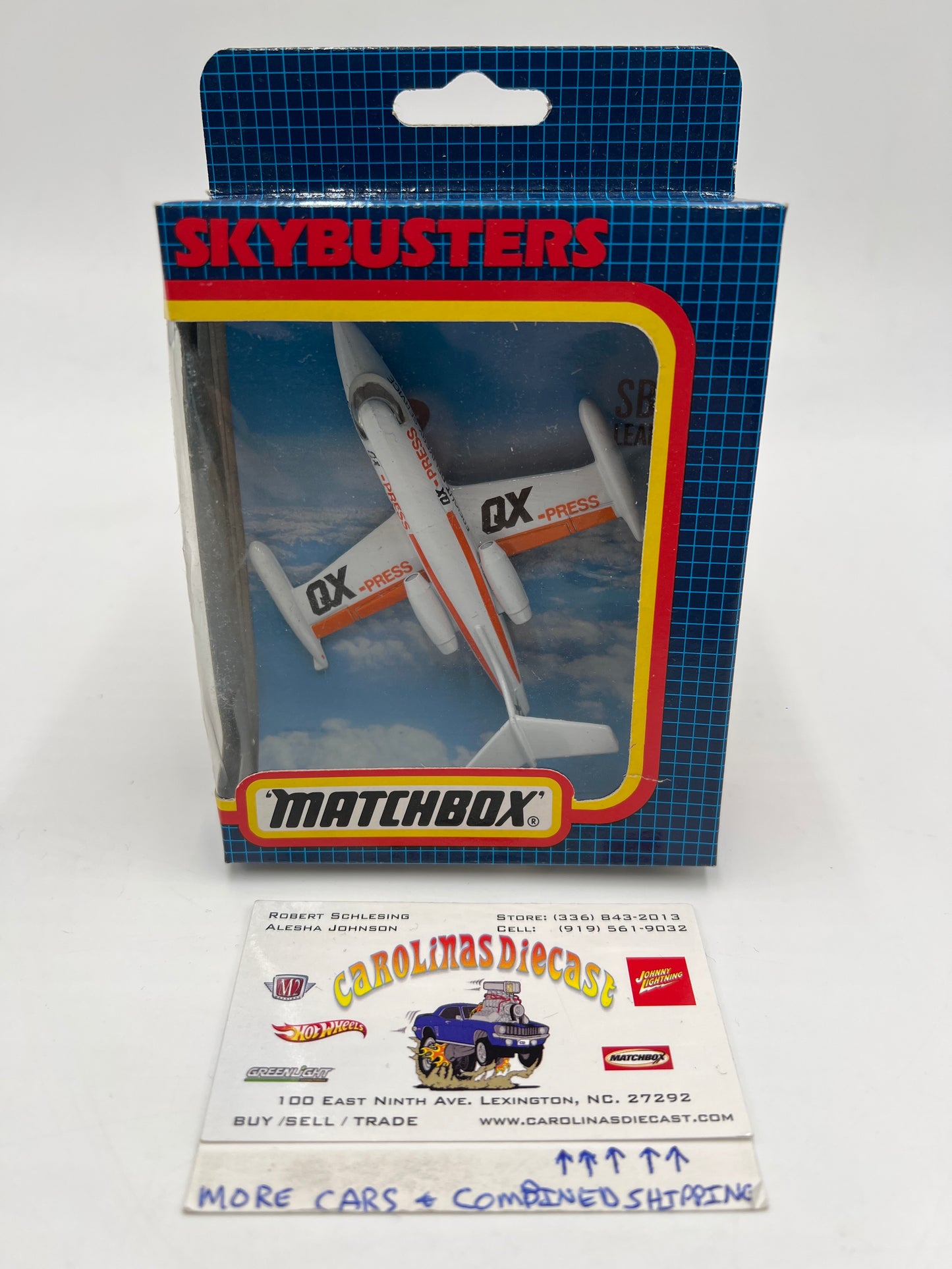 Matchbox Skybusters SB-1 Lear Jet QX-Press