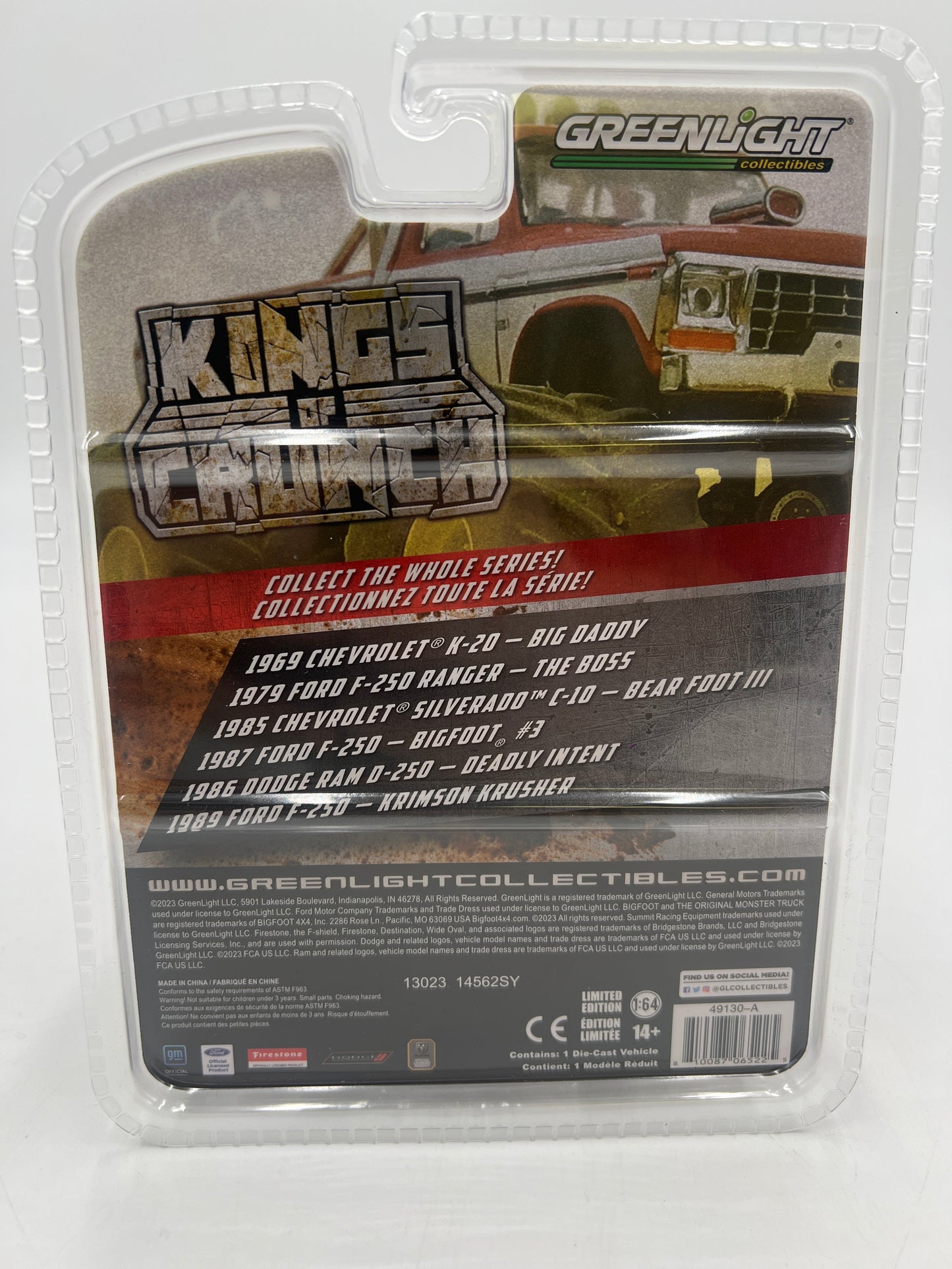 Greenlight Kings of Crunch Series 13 1969 Chevrolet K-20 Big Daddy Greenie CHASE