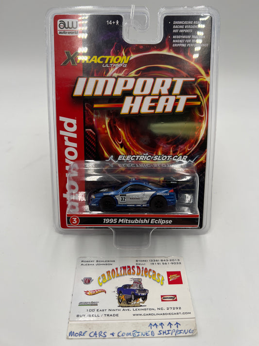 Auto World Xtraction Ultra G Import Heat 1995 Mitsubishi Eclipse Electric Slot Car 181A