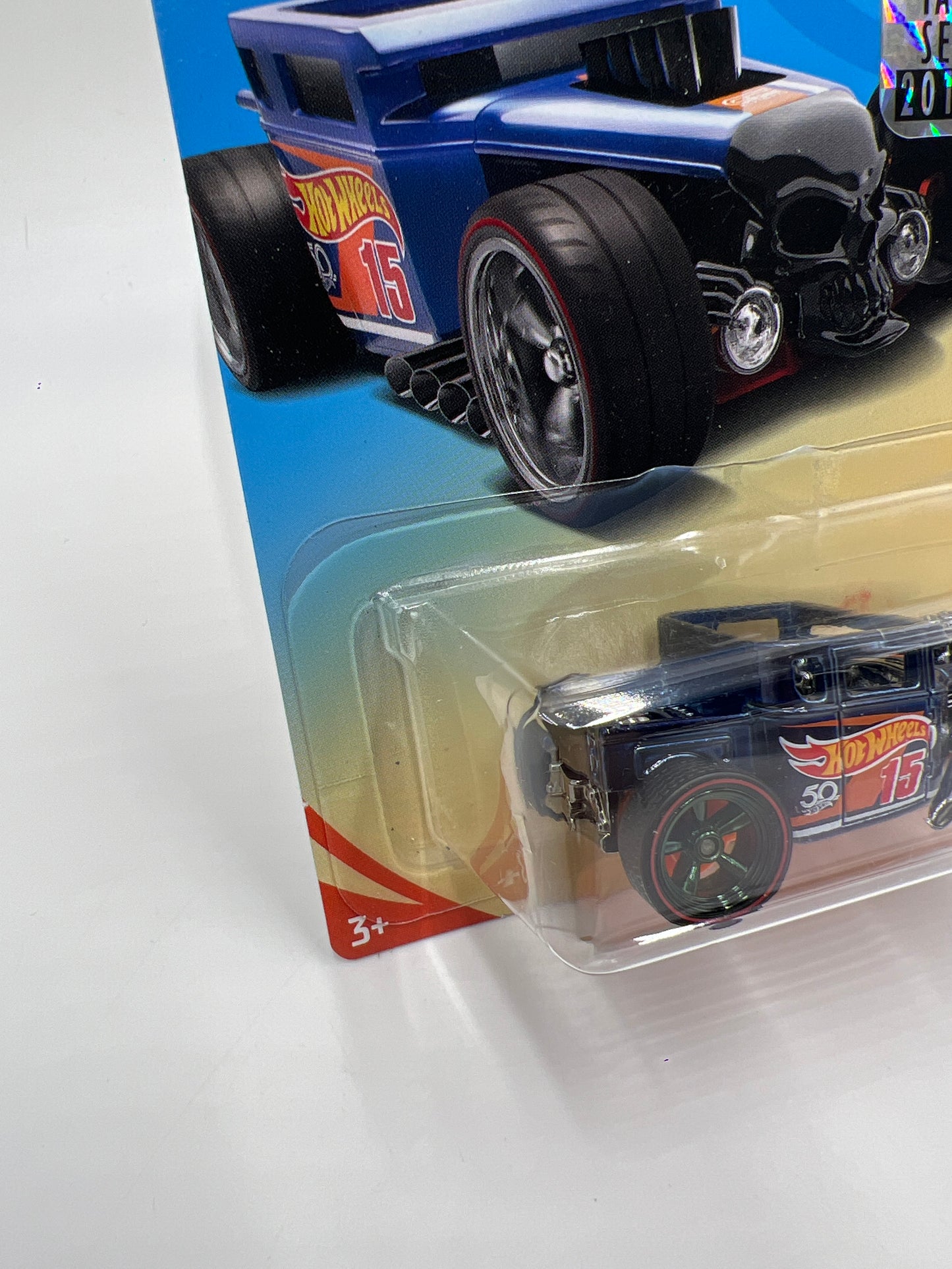 2018 Hot Wheels Factory Sealed Super Treasure Hunt Bone Shaker Blue Ultimate Chase W/Protector