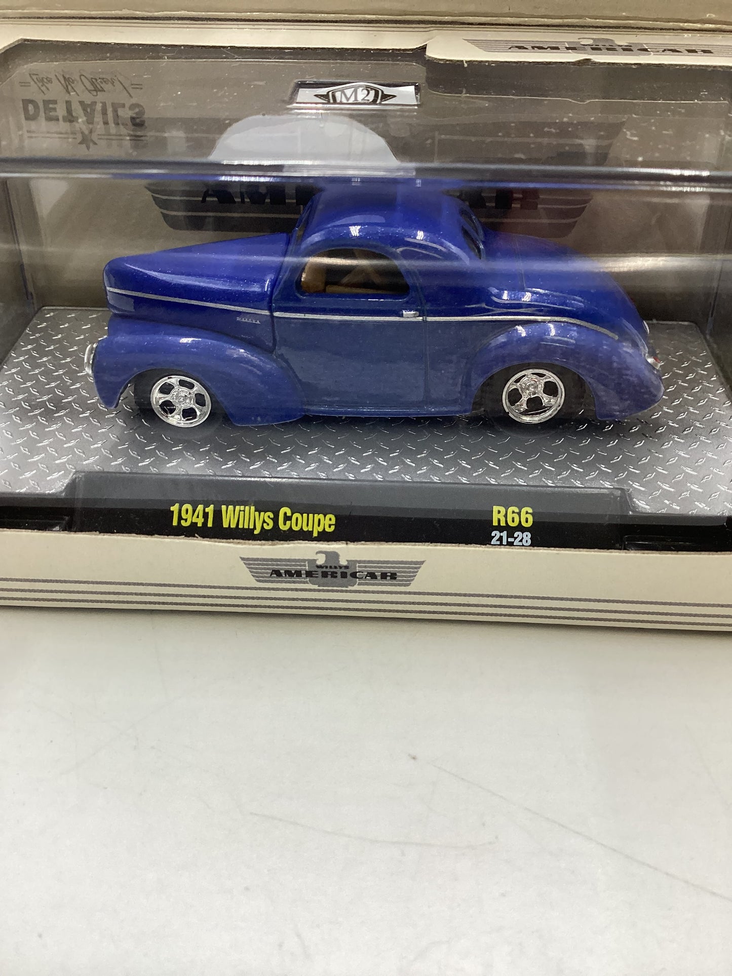 M2 Machines Willys Americar 1941 Willys Coupe Blue R66