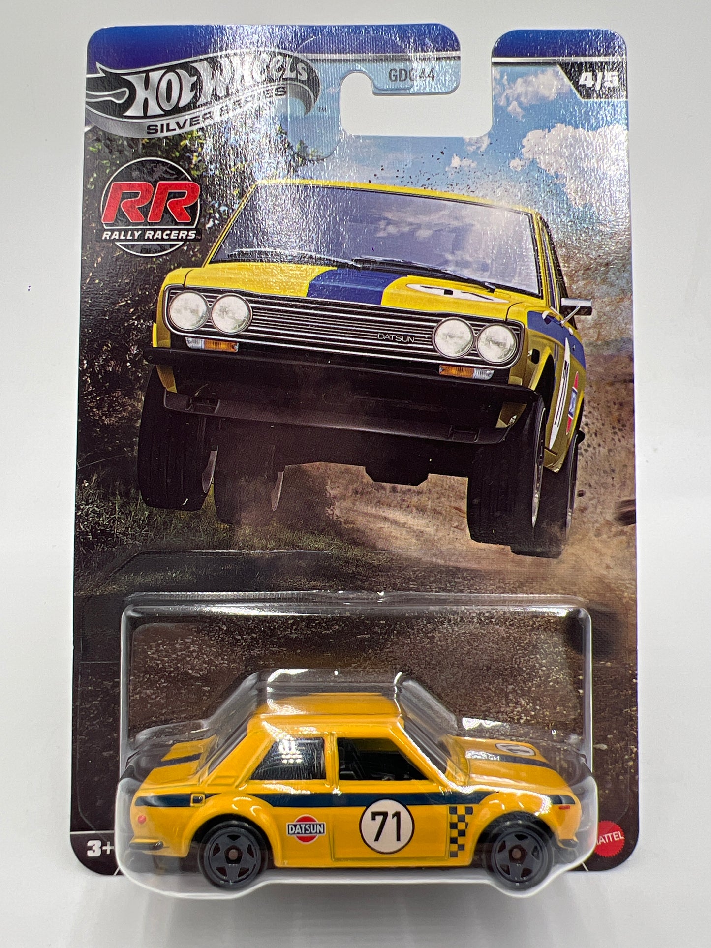 2026 Hot Wheels Silver Series Rally Racers #4 71 Datsun 510 Yellow