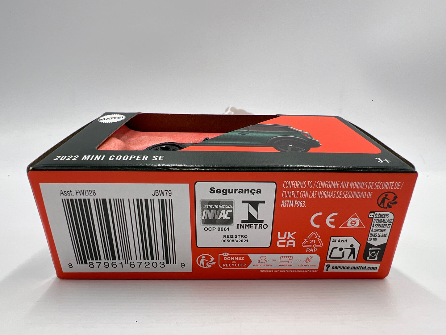 2025 Matchbox Moving Parts #38 2022 Mini Cooper SE Green 166J