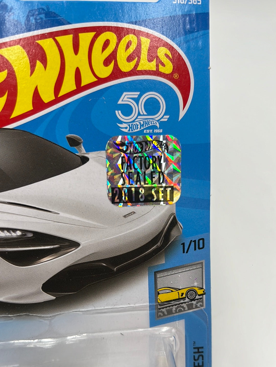 2018 Hot Wheels #318 McLaren 720S Factory Sealed 102H